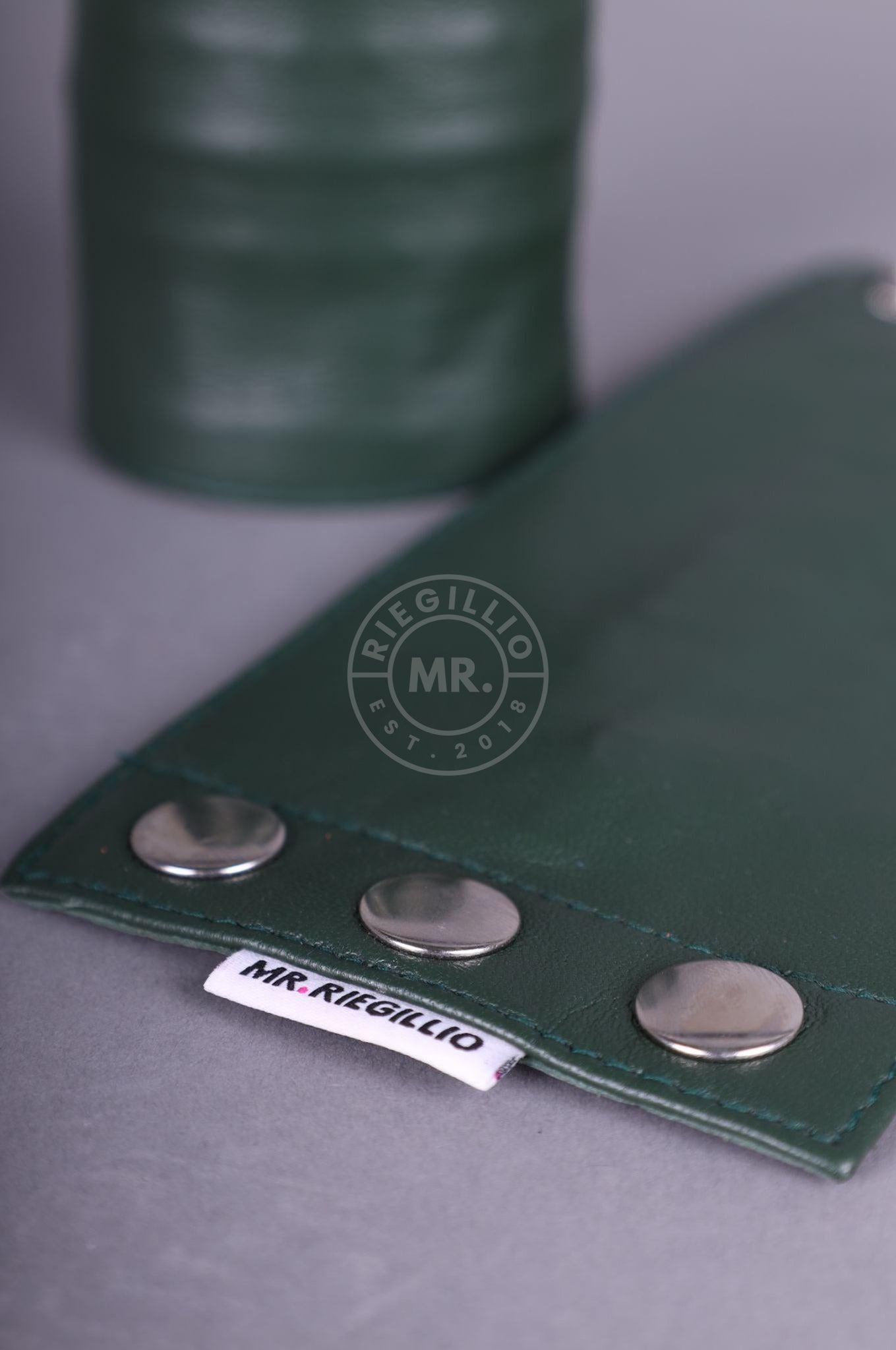 Dark Green Wrist Wallet at MR. Riegillio
