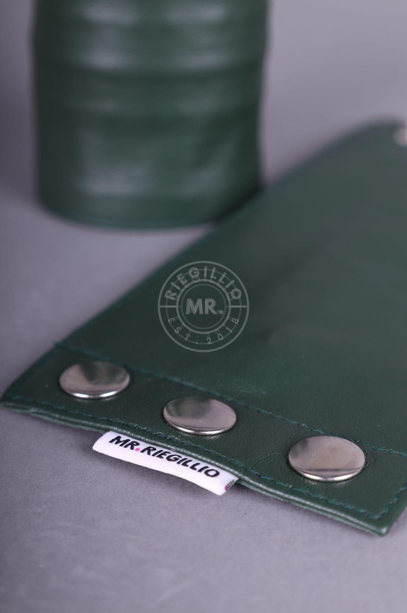 Dark Green Wrist Wallet at MR. Riegillio