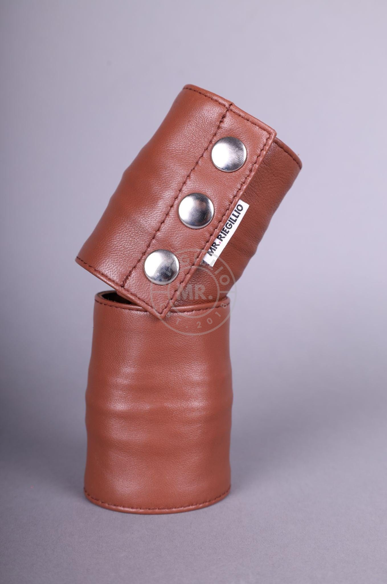 Cinnamon Brown Wrist Wallet-at MR. Riegillio