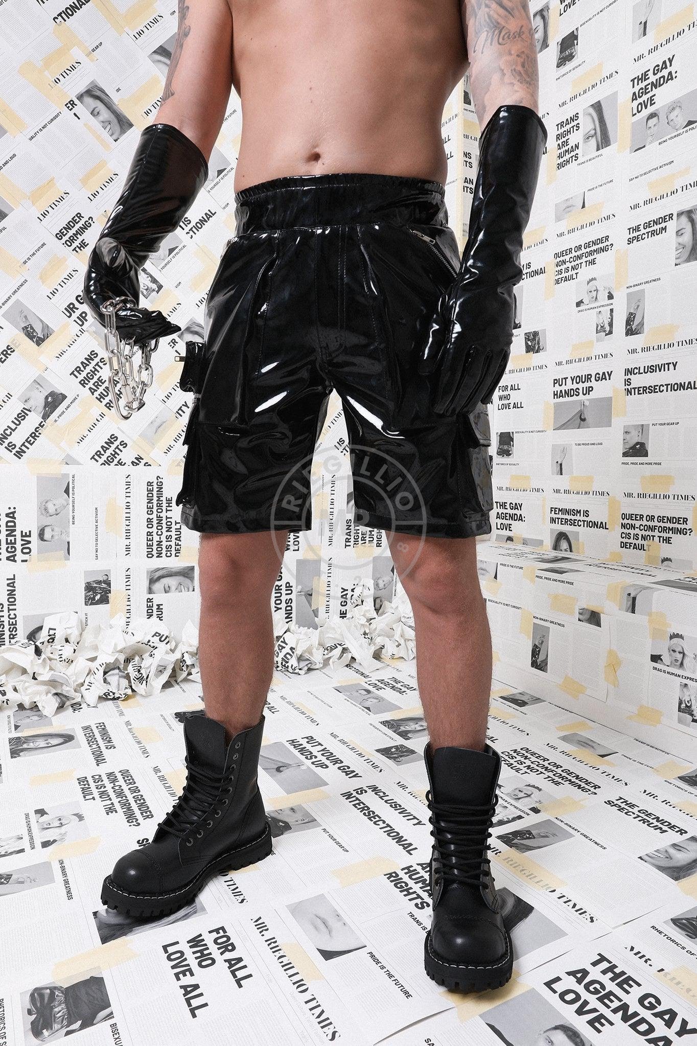 PVC Long Gloves - Black at MR. Riegillio
