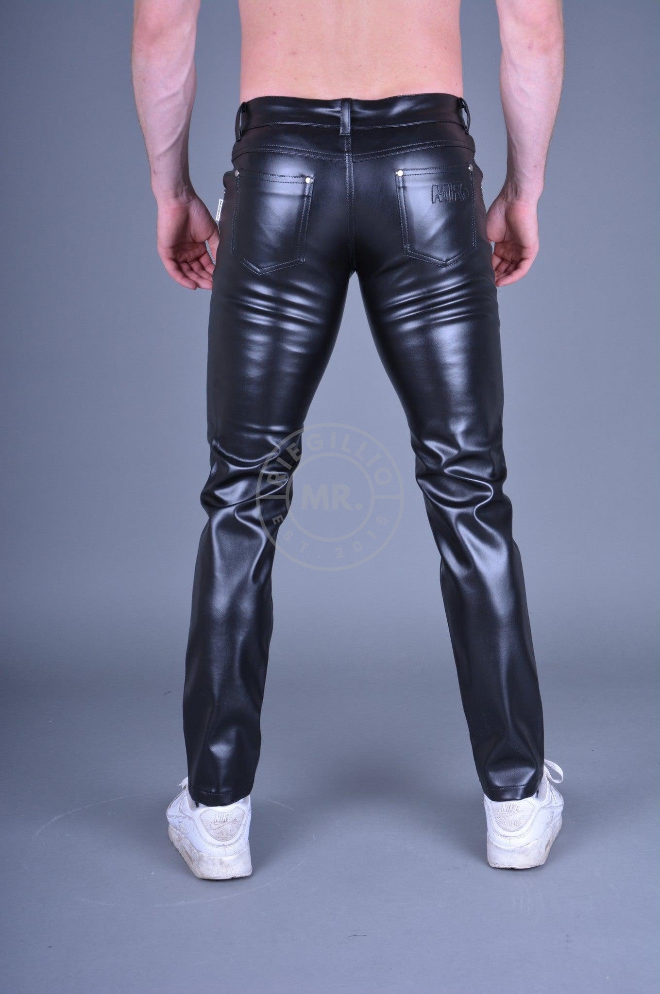 Black MR. 5-Pocket Pants at MR. Riegillio