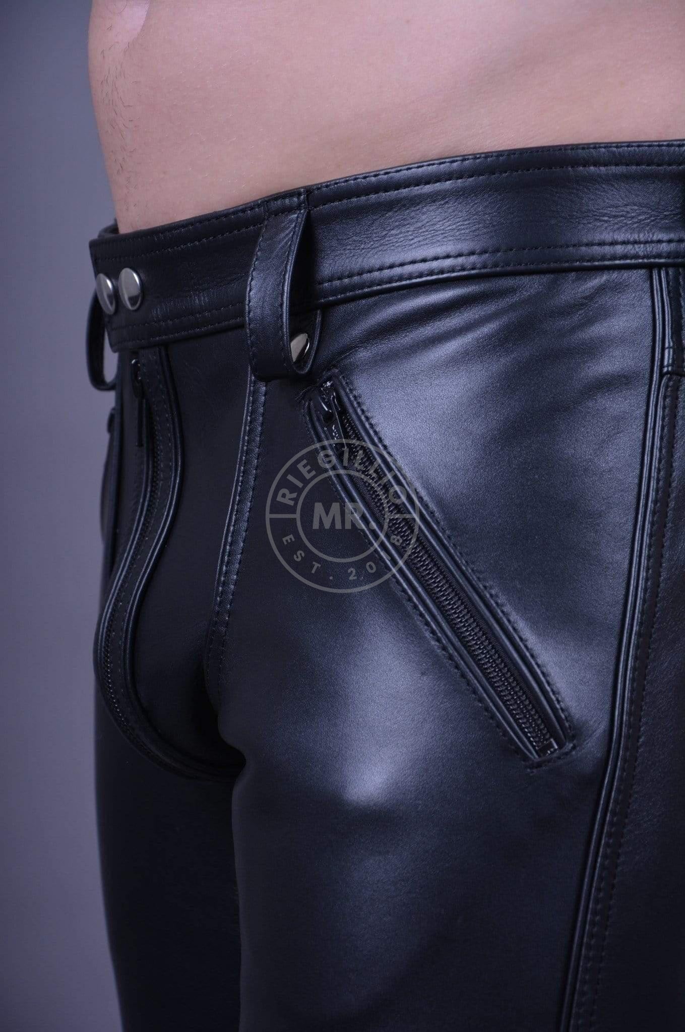 Mister B Leather FXXXer Jeans All Black at MR. Riegillio