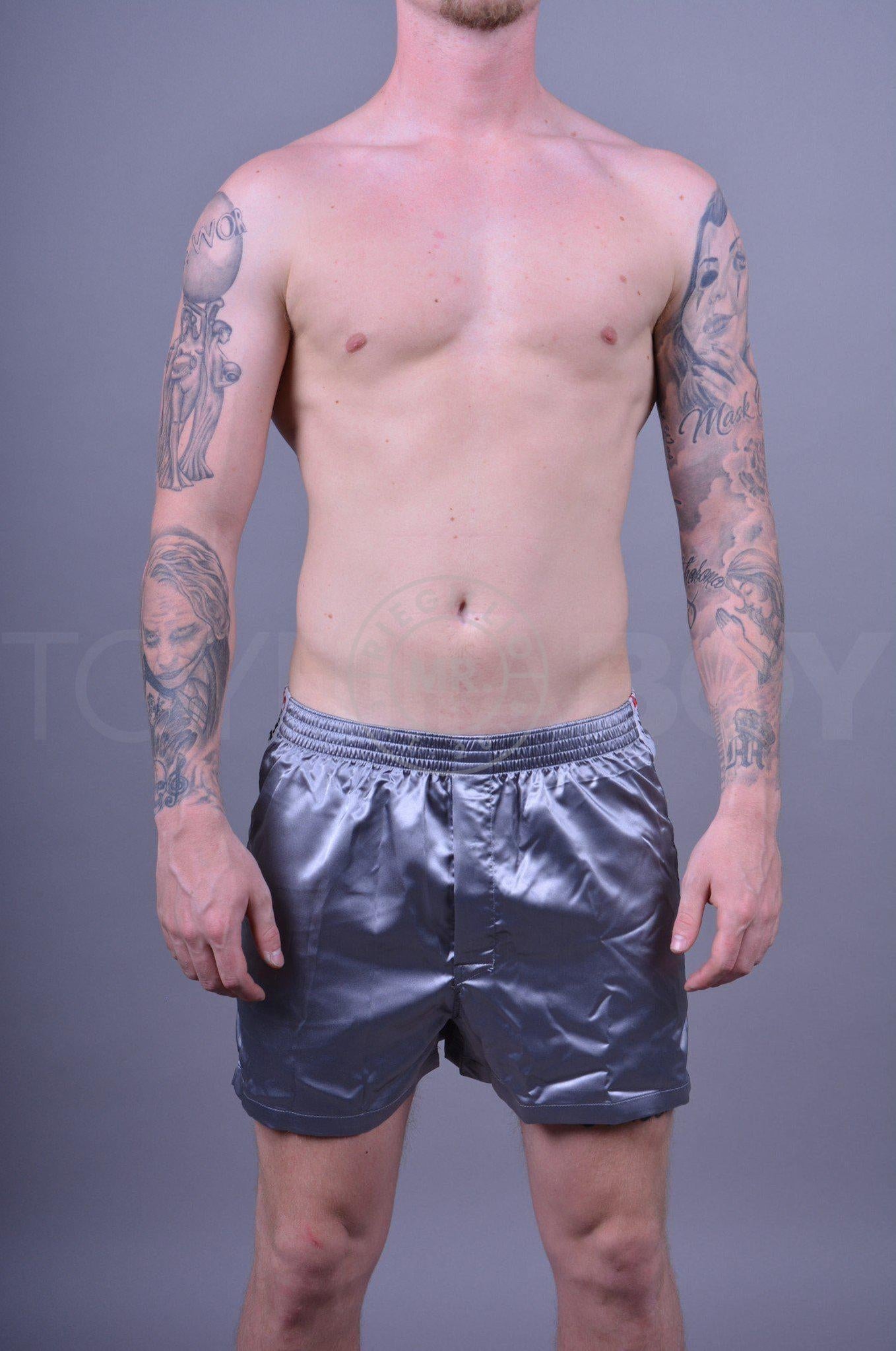Sk8erboy Shiny Boxershort - Silver at MR. Riegillio