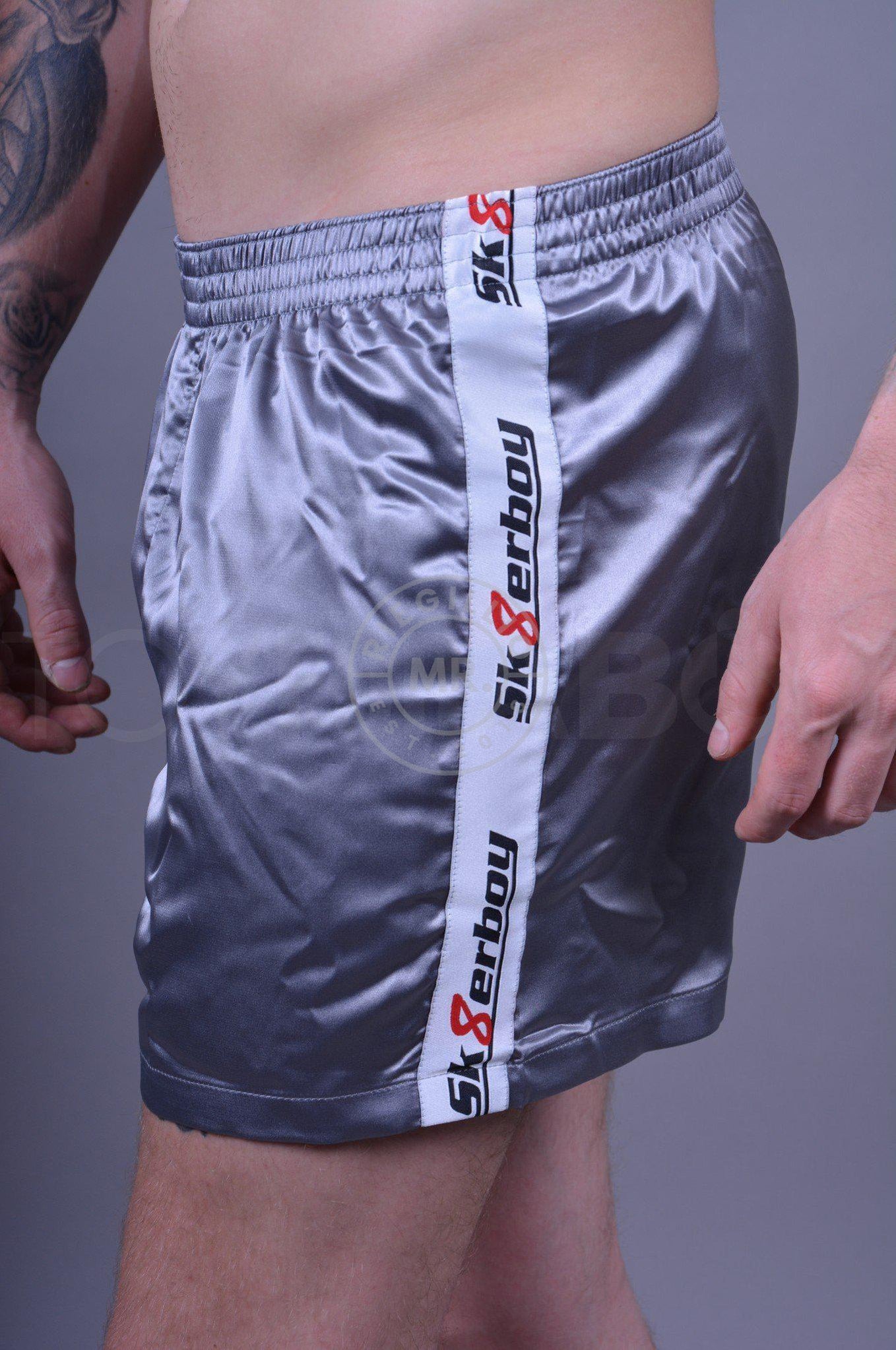 Sk8erboy Shiny Boxershort - Silver at MR. Riegillio