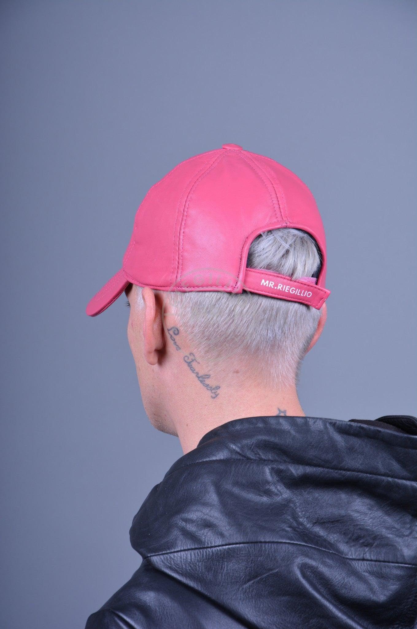 Pink Leather Cap at MR. Riegillio