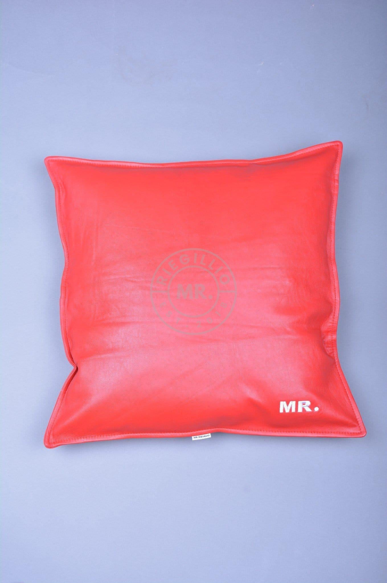 Red 2025 leather pillows