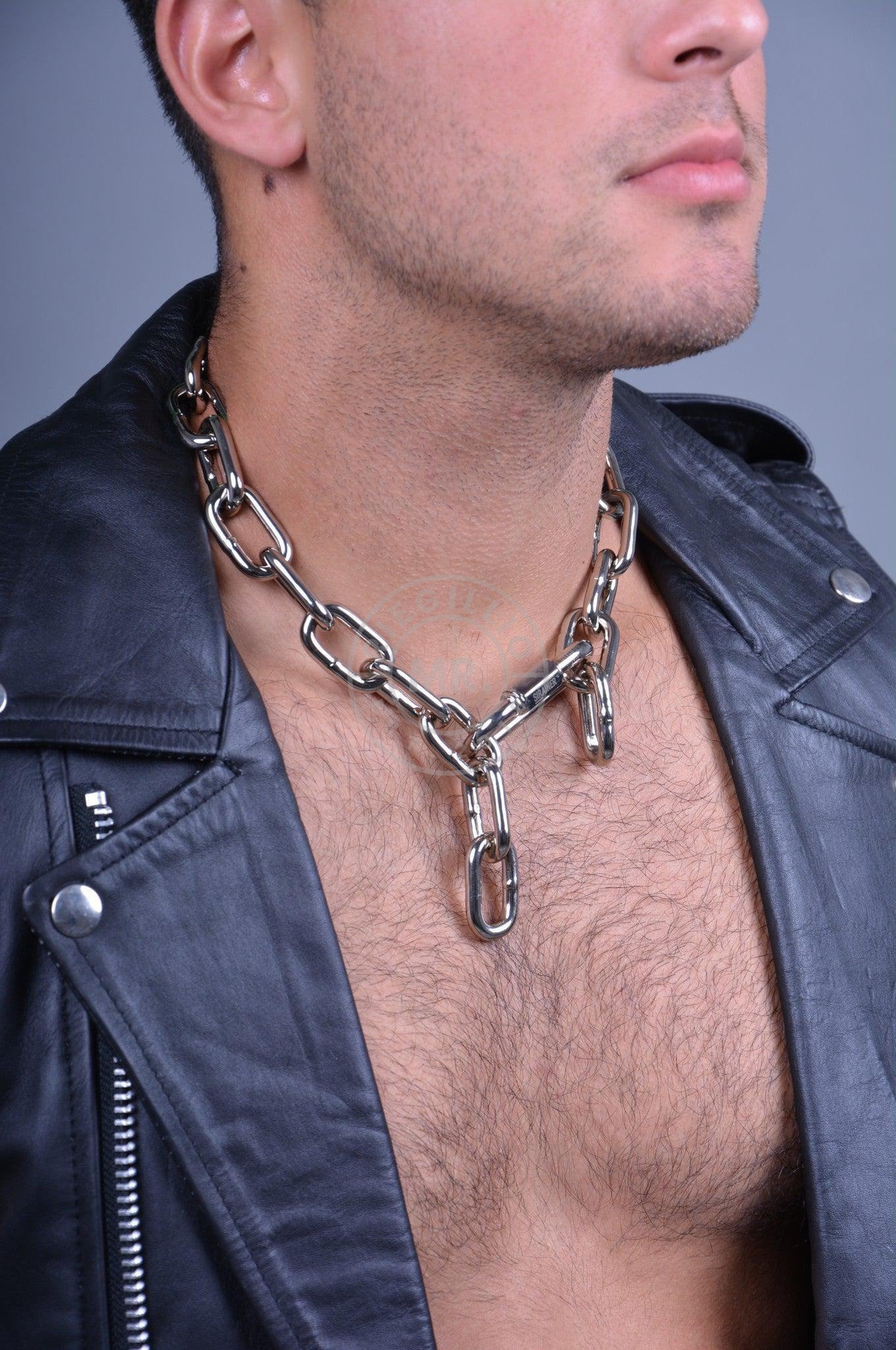 Chain Collar - Silver-at MR. Riegillio