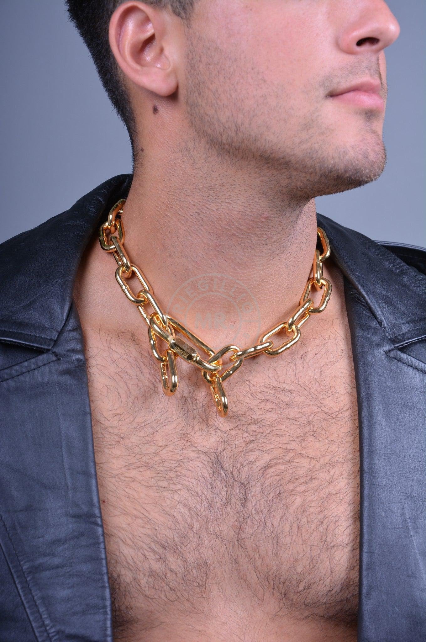 Chain Collar - Gold-at MR. Riegillio