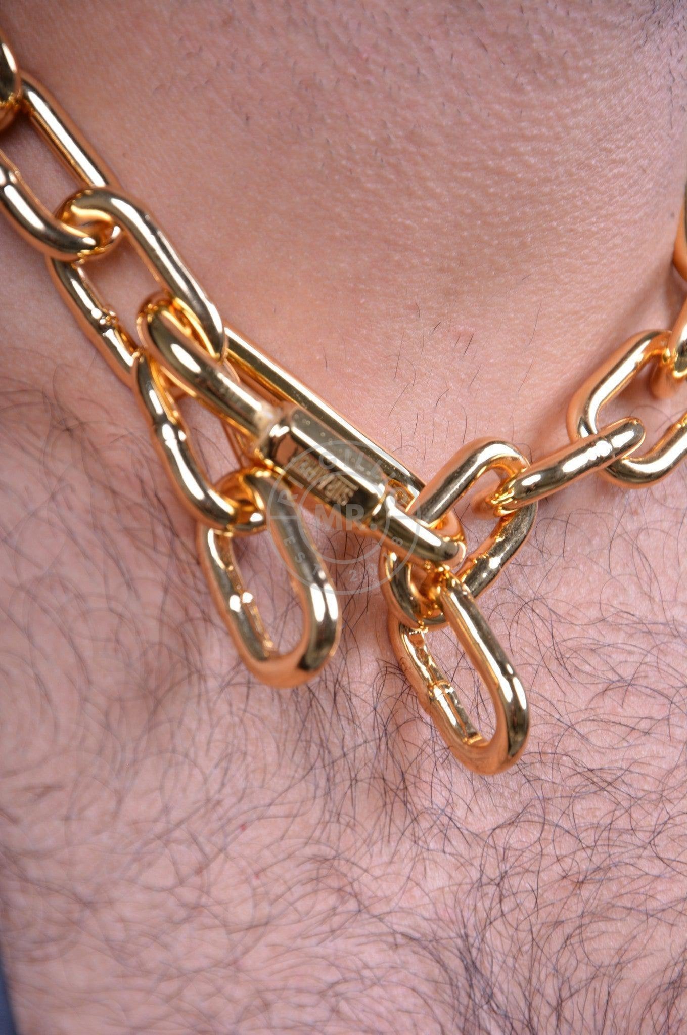 Chain Collar - Gold-at MR. Riegillio
