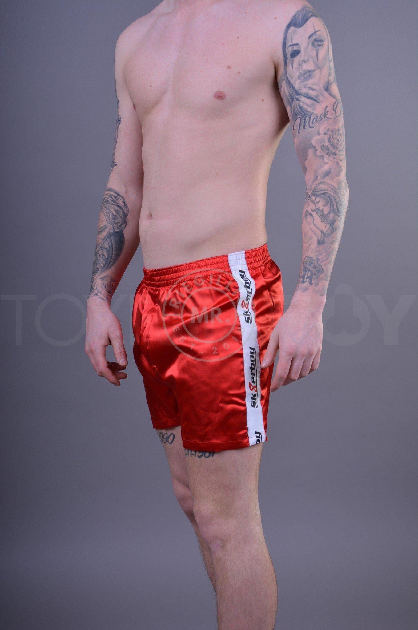 Sk8erboy Shiny Boxershort - Red-at MR. Riegillio