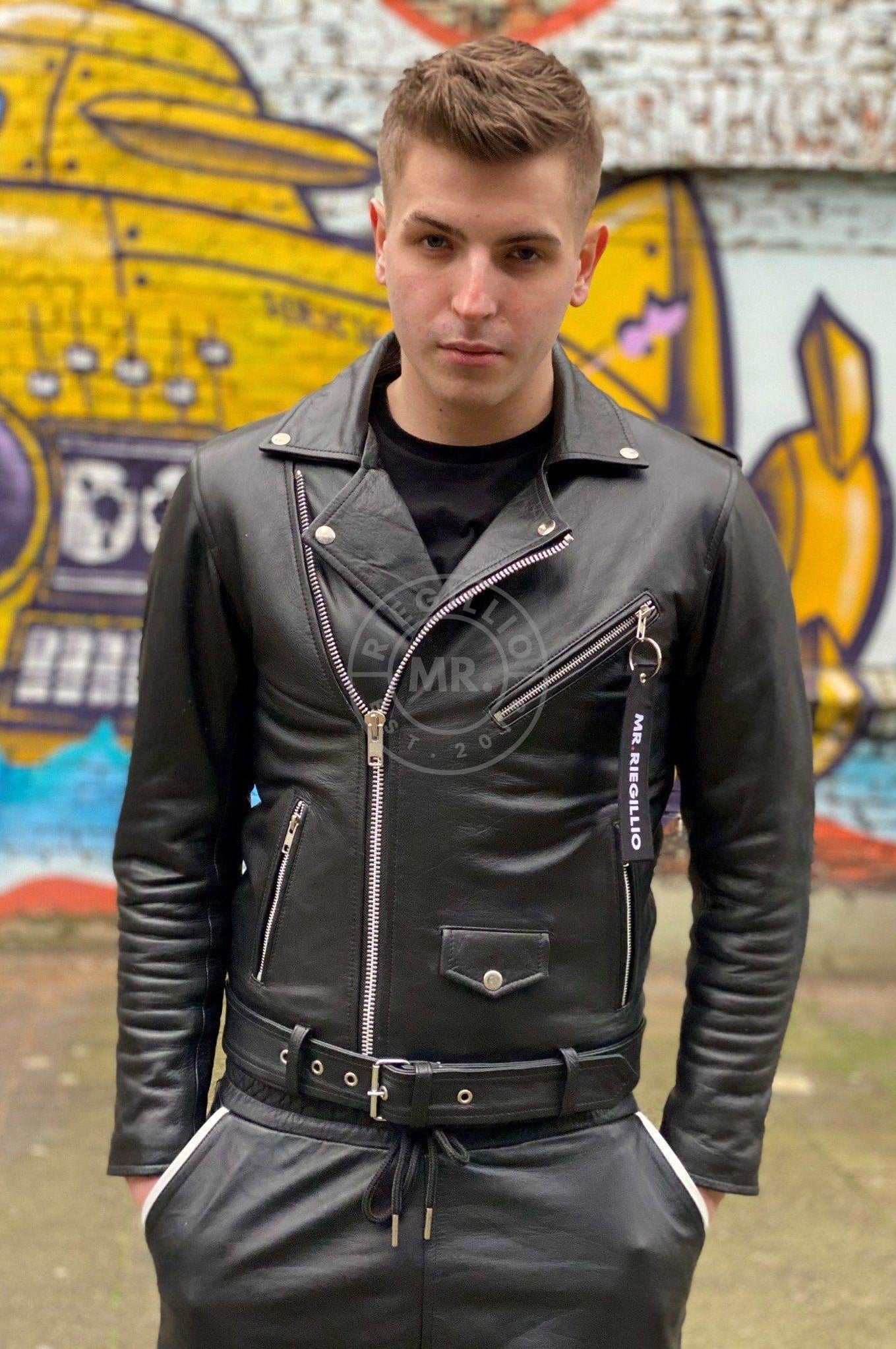 Leather Brando Jacket - Black at MR. Riegillio
