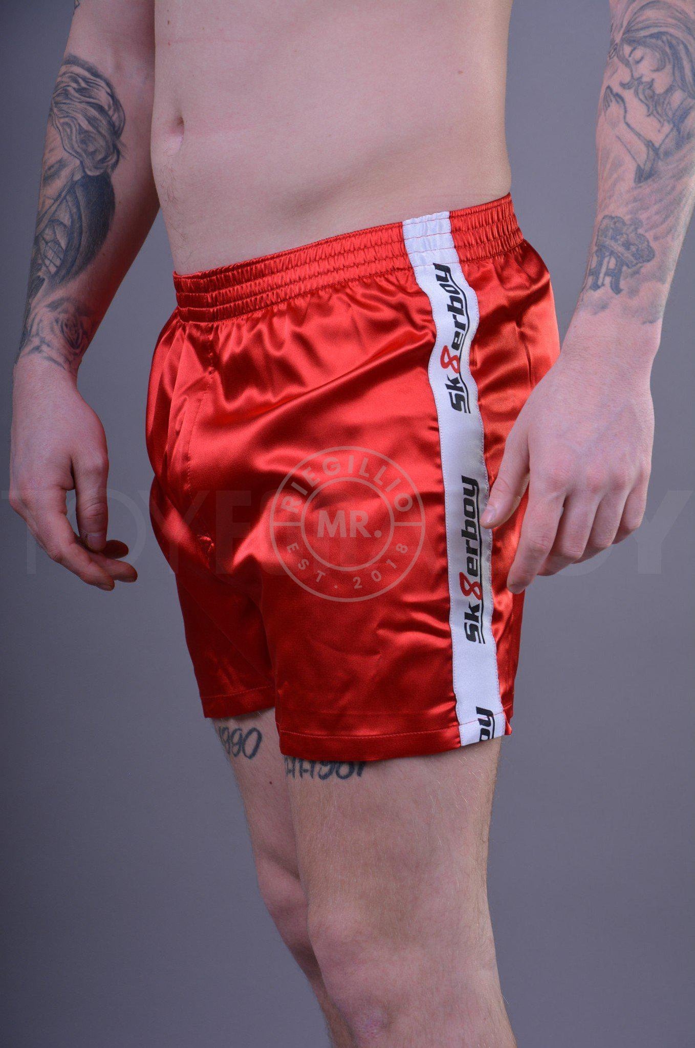 Sk8erboy Shiny Boxershort - Red-at MR. Riegillio