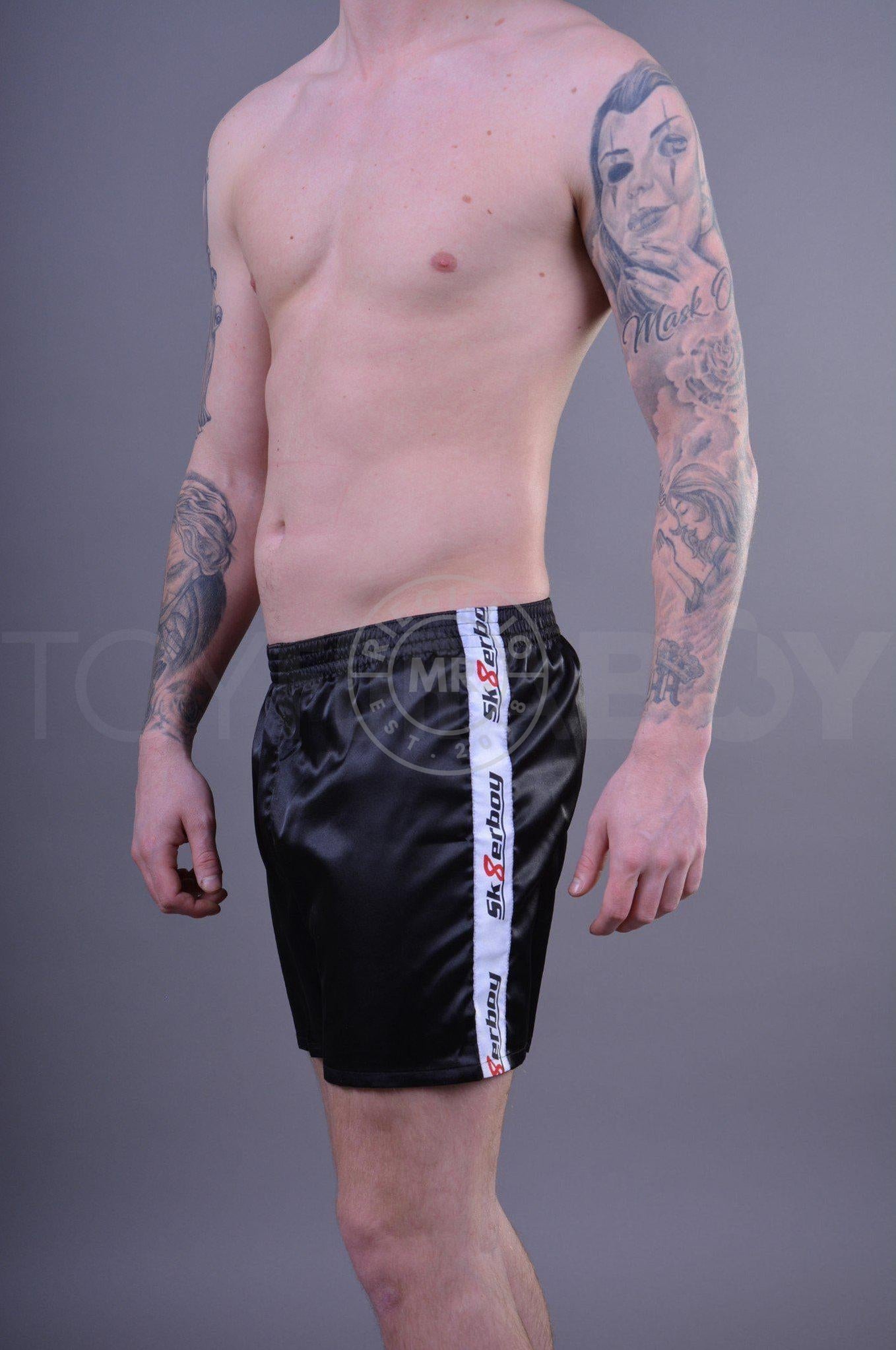 Sk8erboy Shiny Boxershort - Black-at MR. Riegillio
