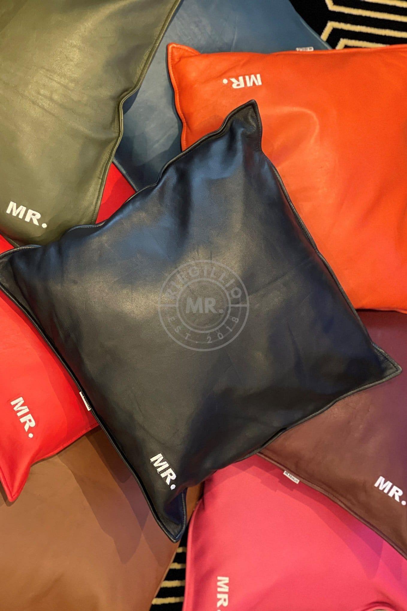 Pink Leather Pillow at MR. Riegillio