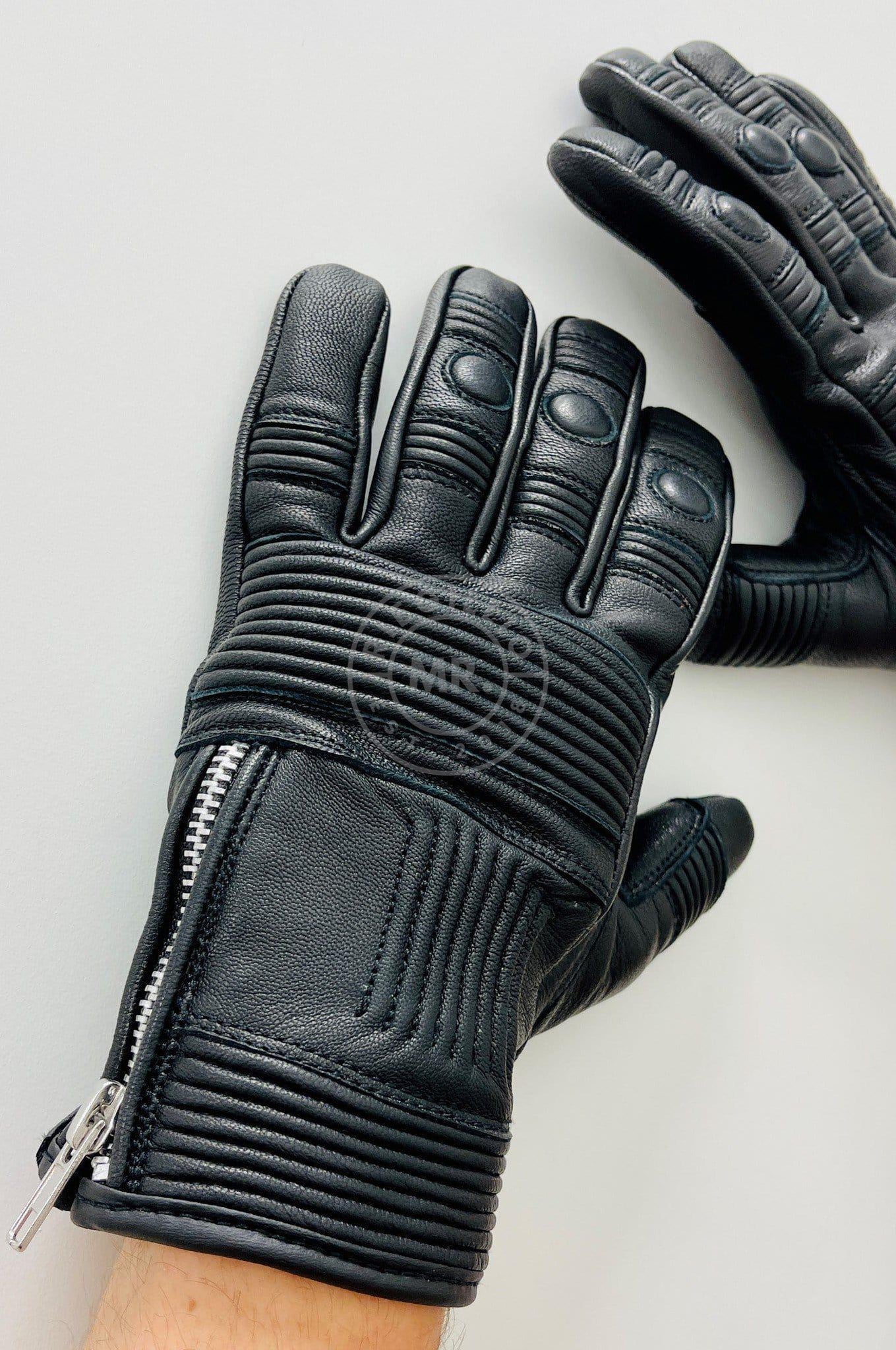 Leather Biker Gloves at MR. Riegillio
