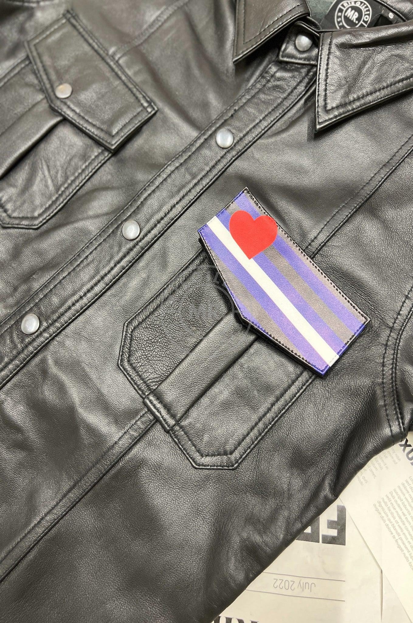 Velcro Patch - Leather-at MR. Riegillio