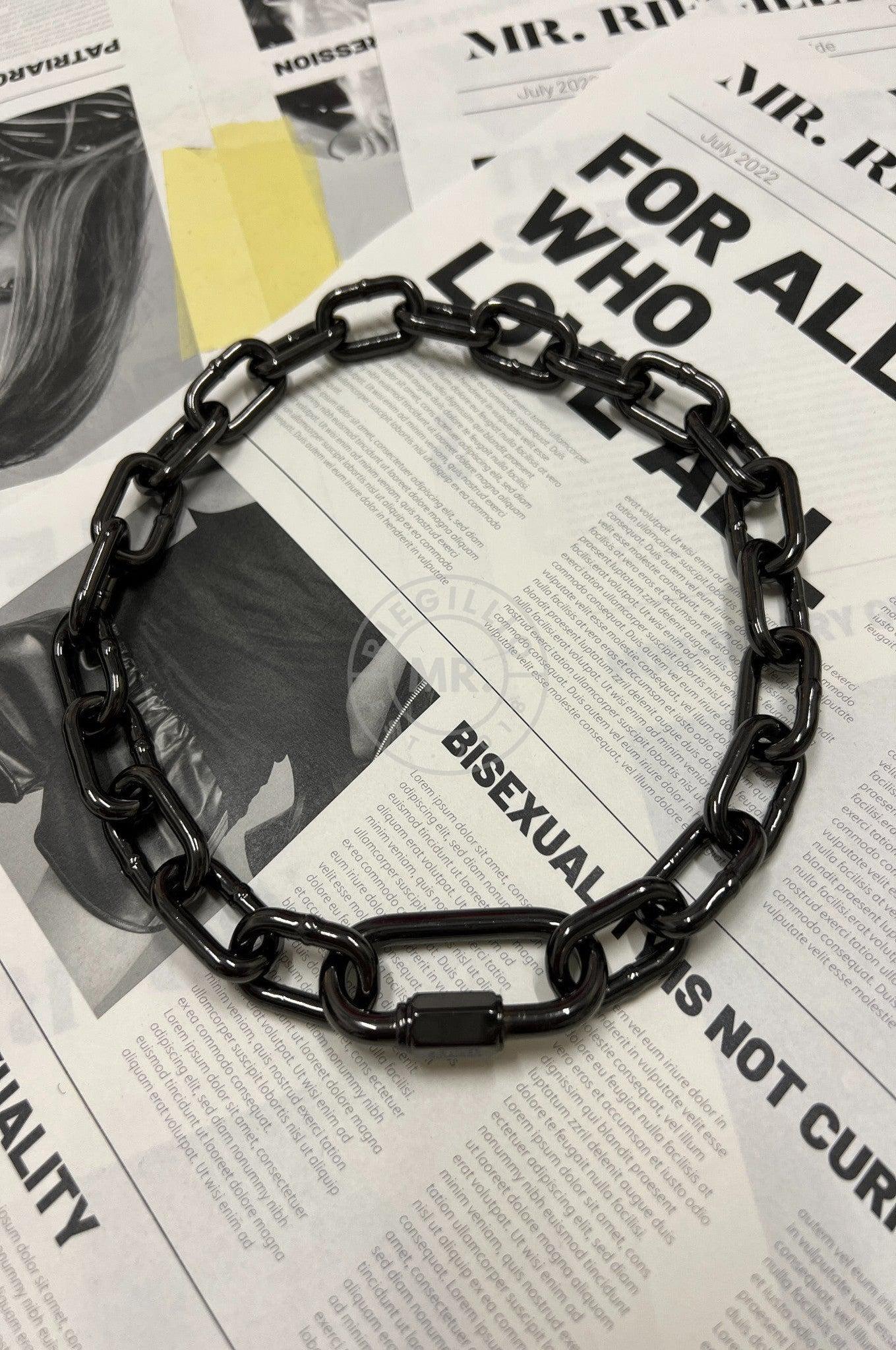 SIRAINER Chain Collar - Black at MR. Riegillio