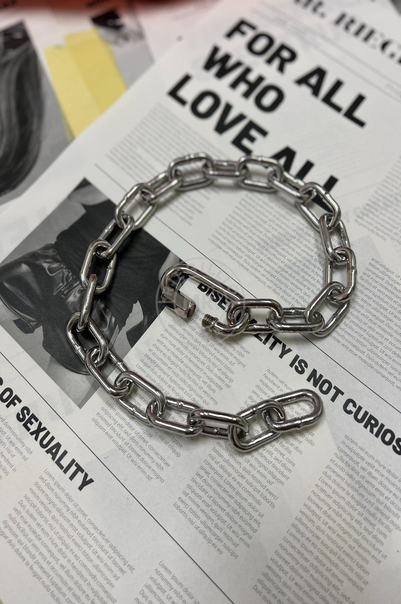 SIRAINER Chain Collar - Silver at MR. Riegillio