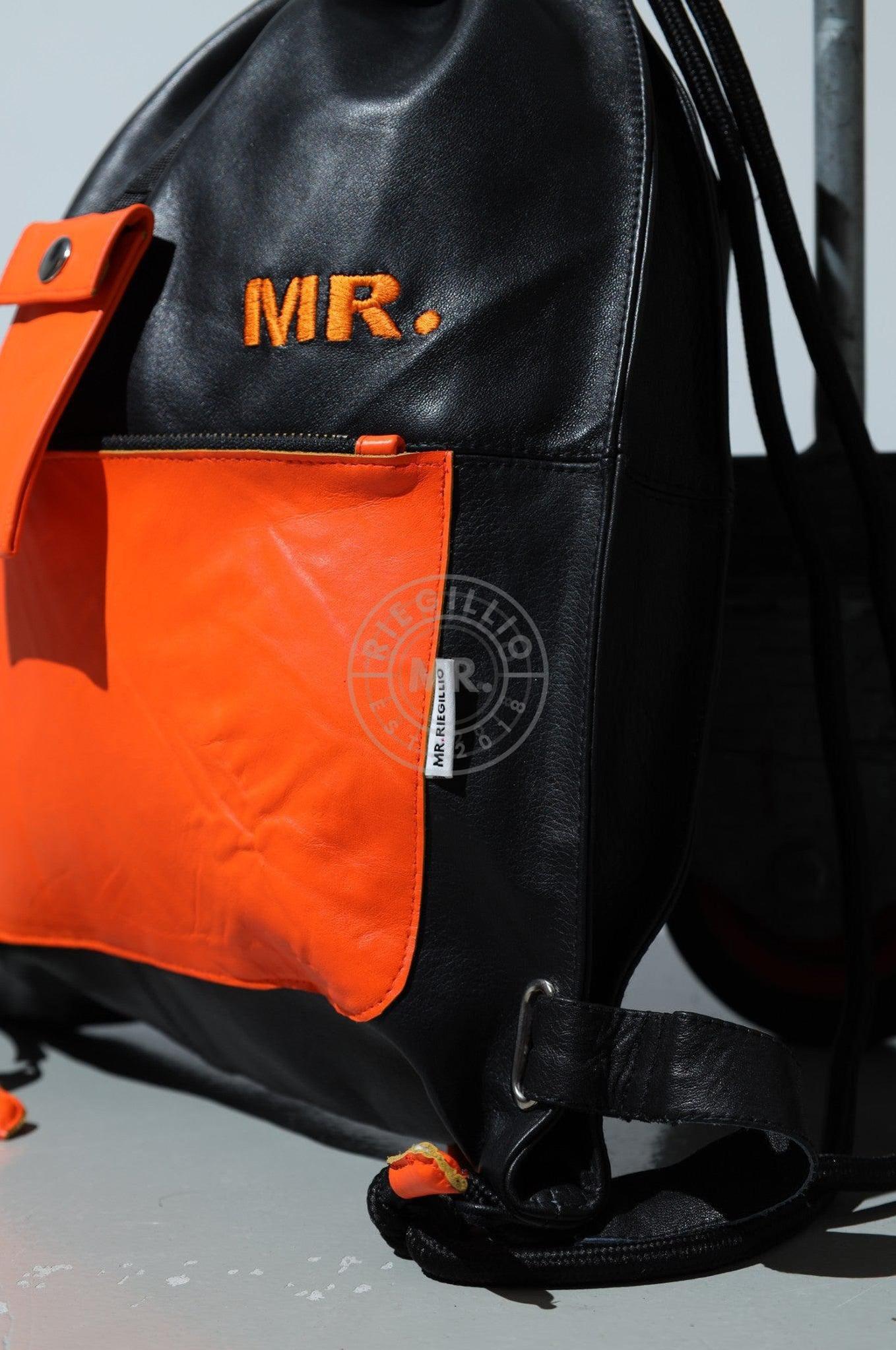 Leather Backpack Black - Neon Touch at MR. Riegillio