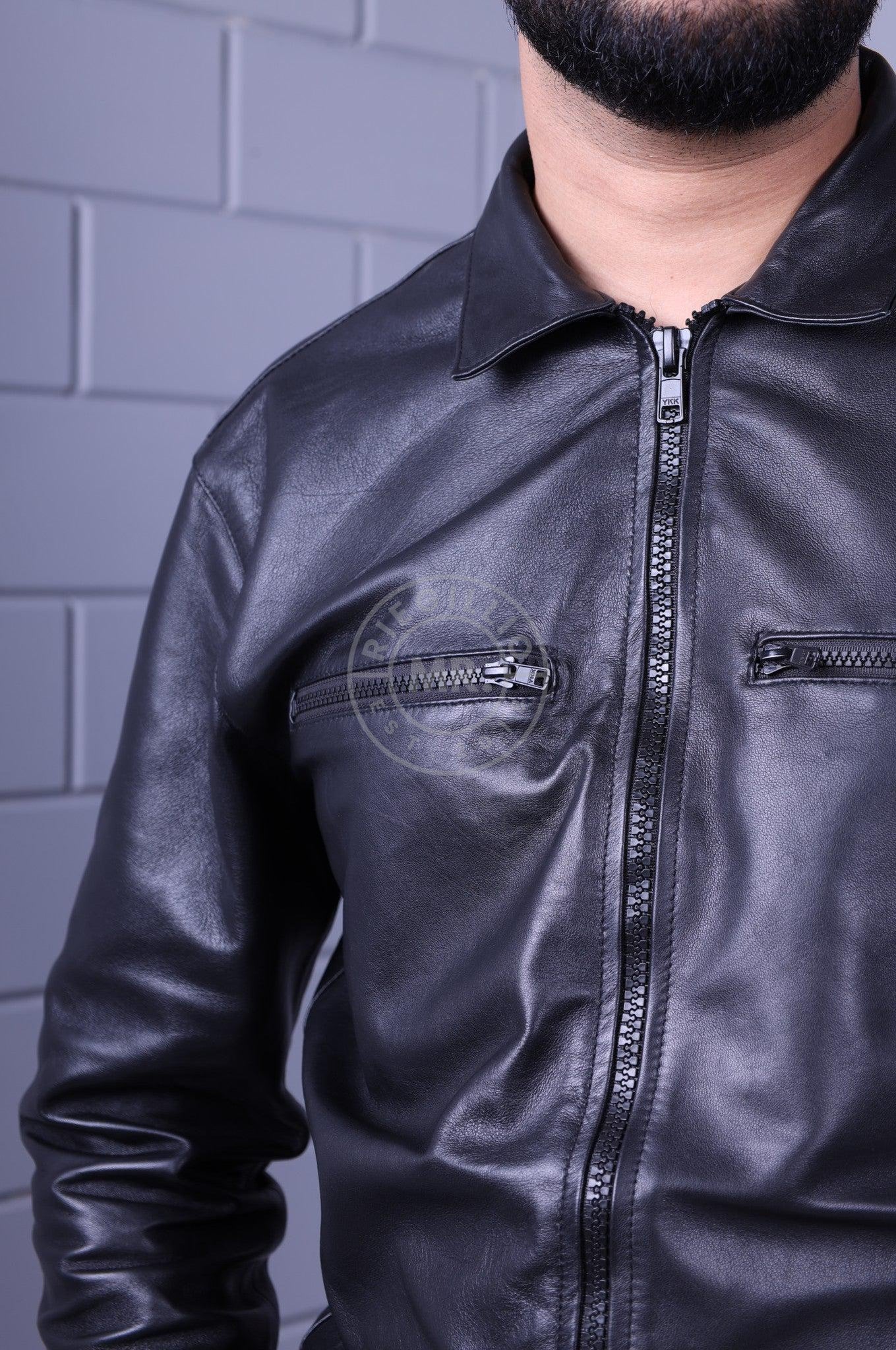 Leather Overall Thru Zip at MR. Riegillio