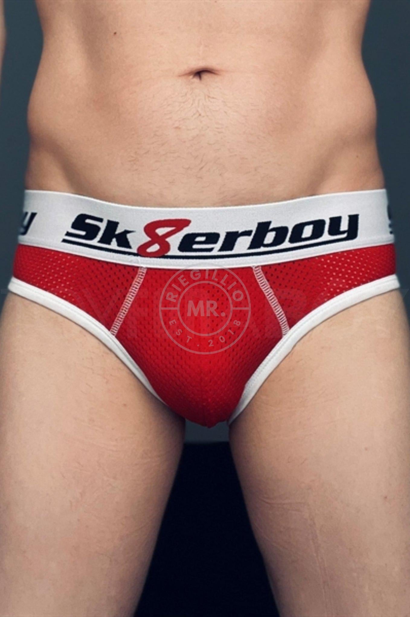 Sk8erboy Mesh Backless Brief - Red-at MR. Riegillio