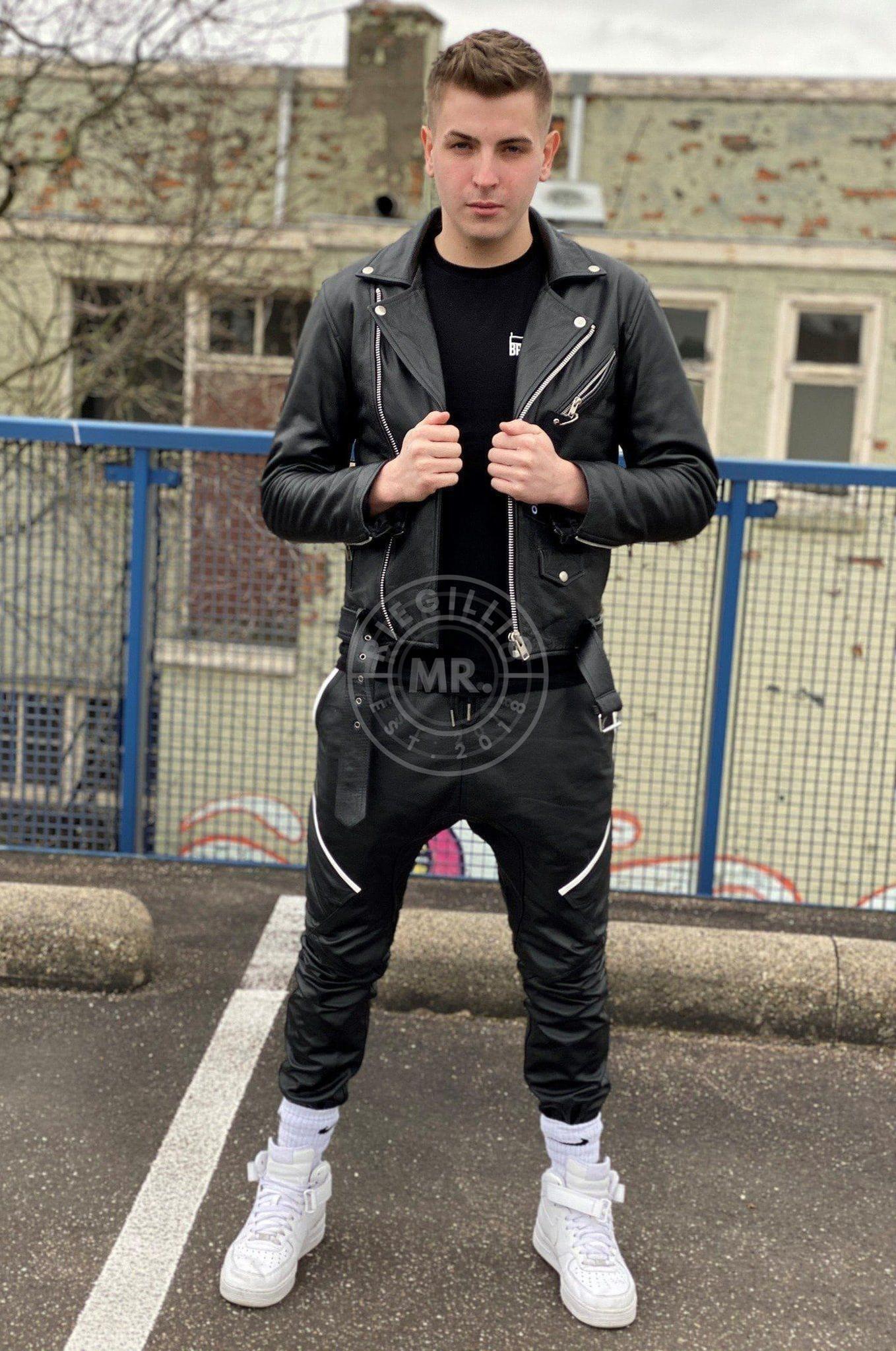 Leather Brando Jacket - Black at MR. Riegillio