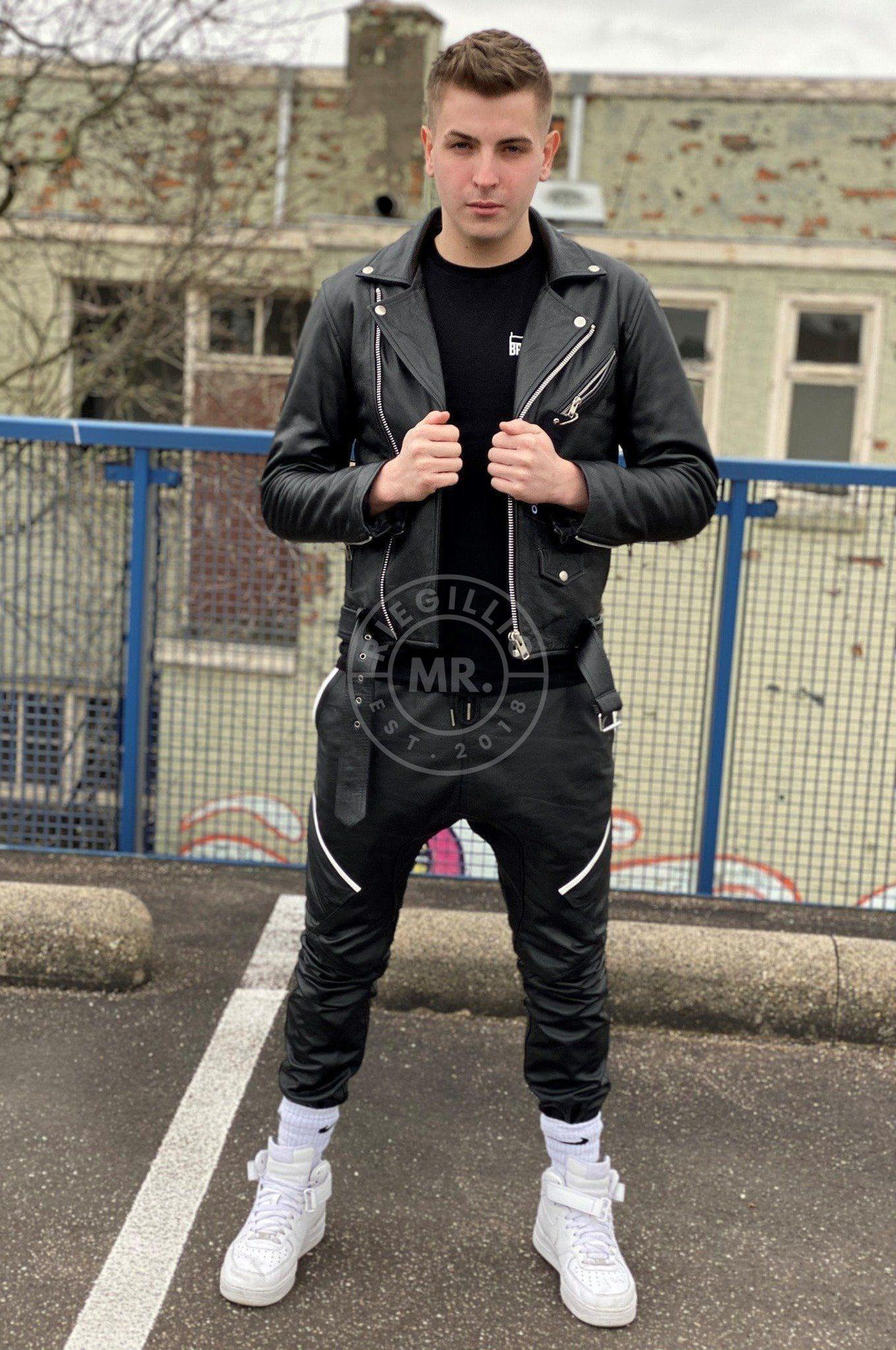 Leather Brando Jacket - Black at MR. Riegillio