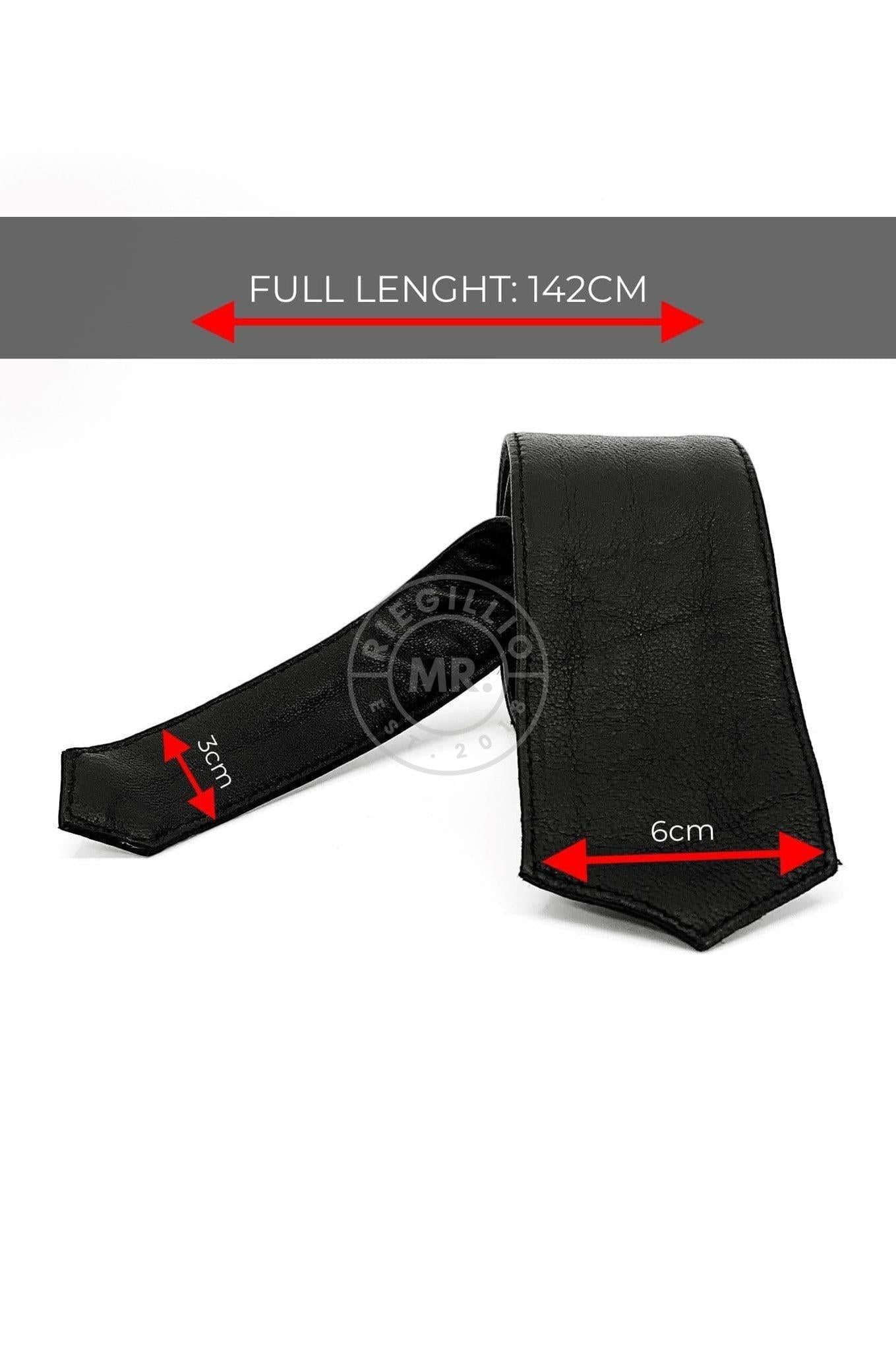 Purple Leather Tie at MR. Riegillio