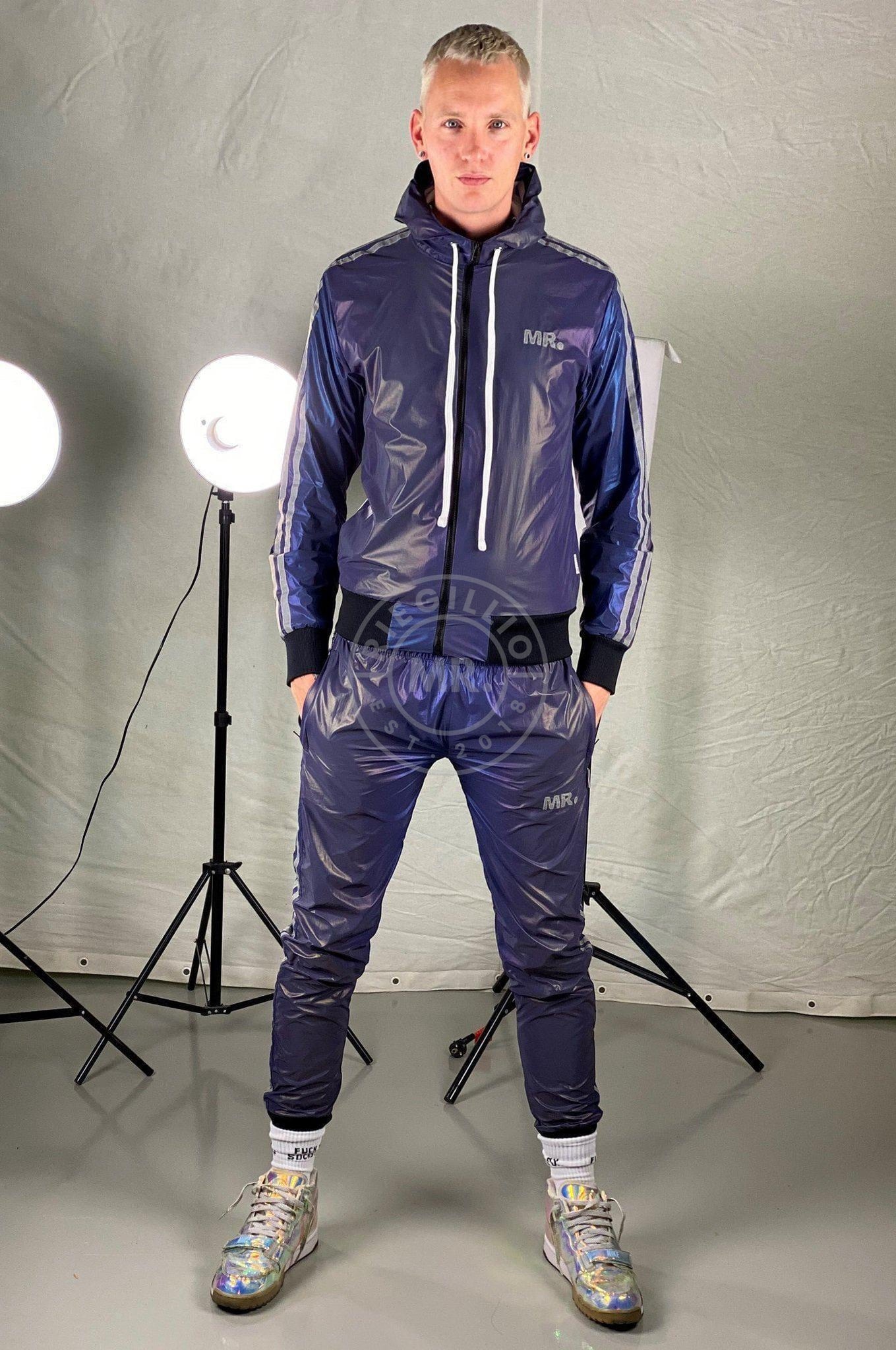 Reflective Tracksuit Jacket Blue at MR. Riegillio