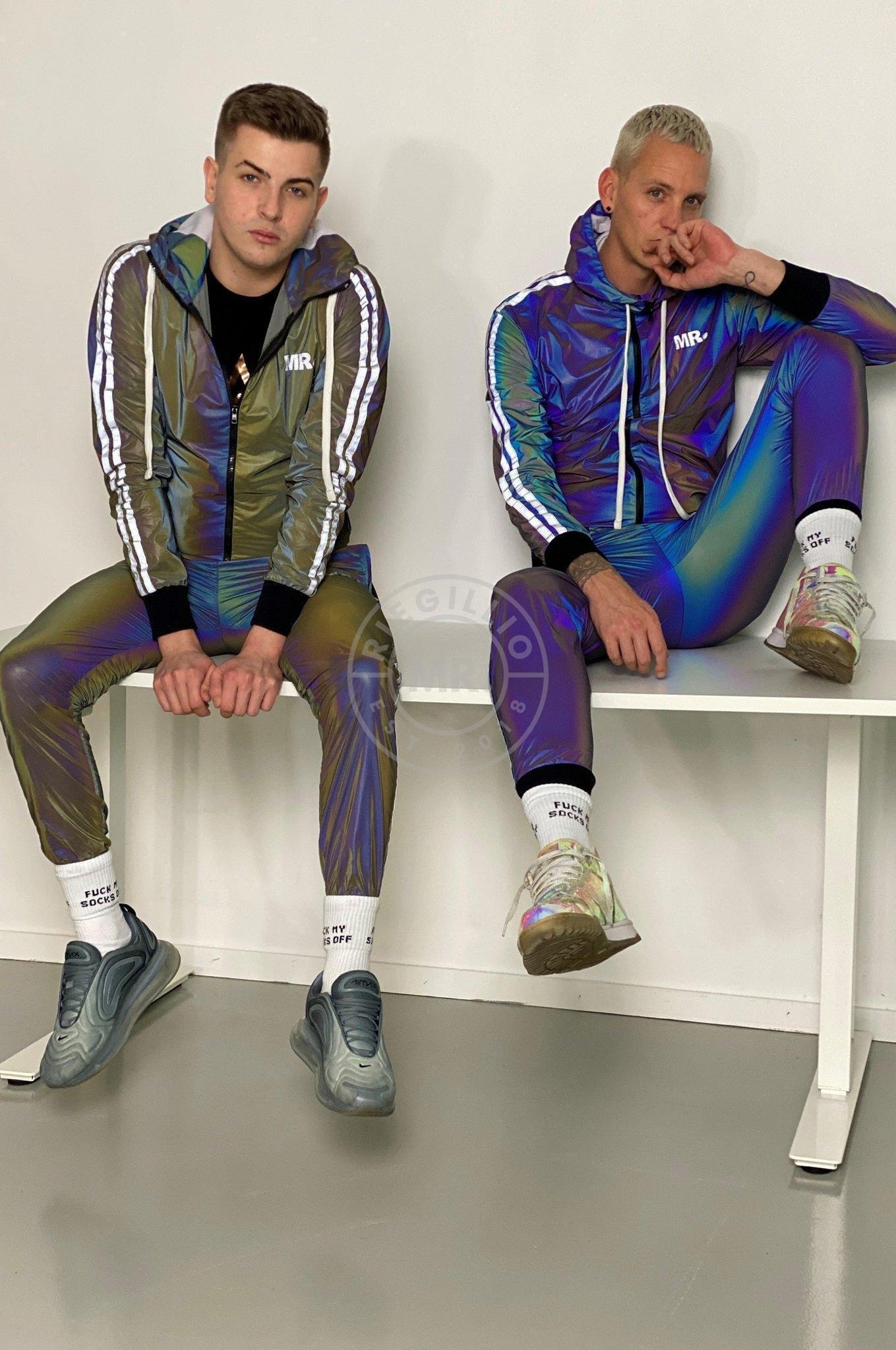 Reflective Tracksuit Jacket Blue at MR. Riegillio