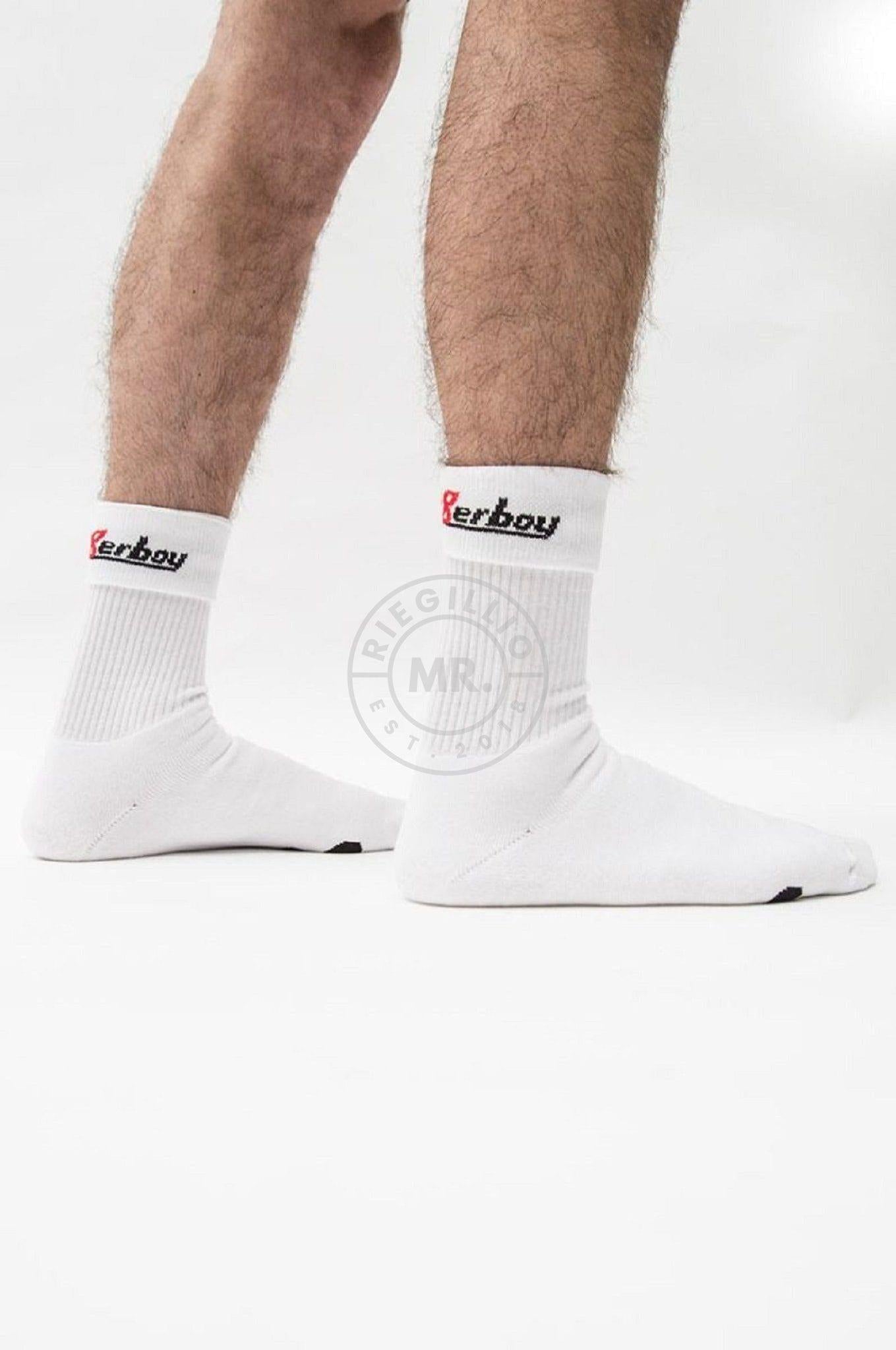 Sk8erboy PUPPY Socks White at MR. Riegillio