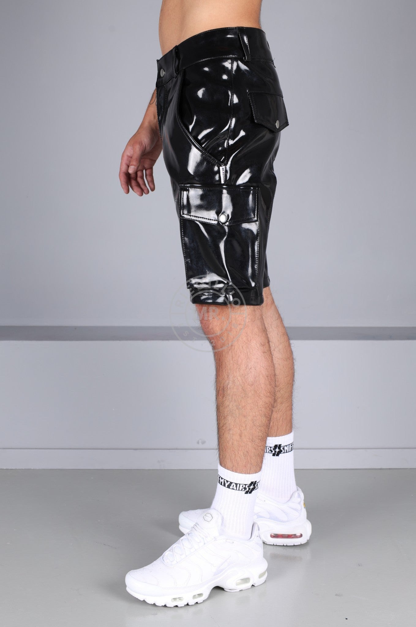 PVC shorts steal the spotlight