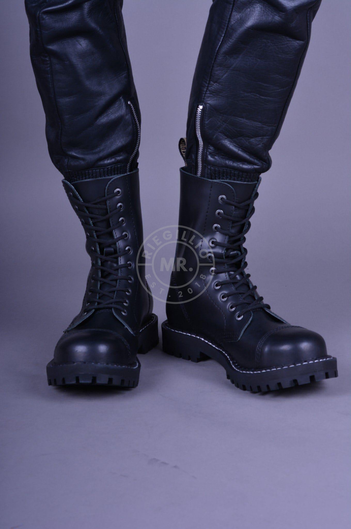 Steel Boots Skinhead Boots 10 hole-at MR. Riegillio