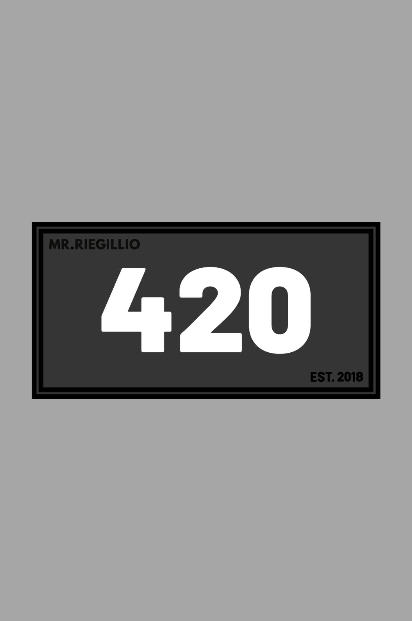 Rubber Velcro Patch - 420 - White at MR. Riegillio