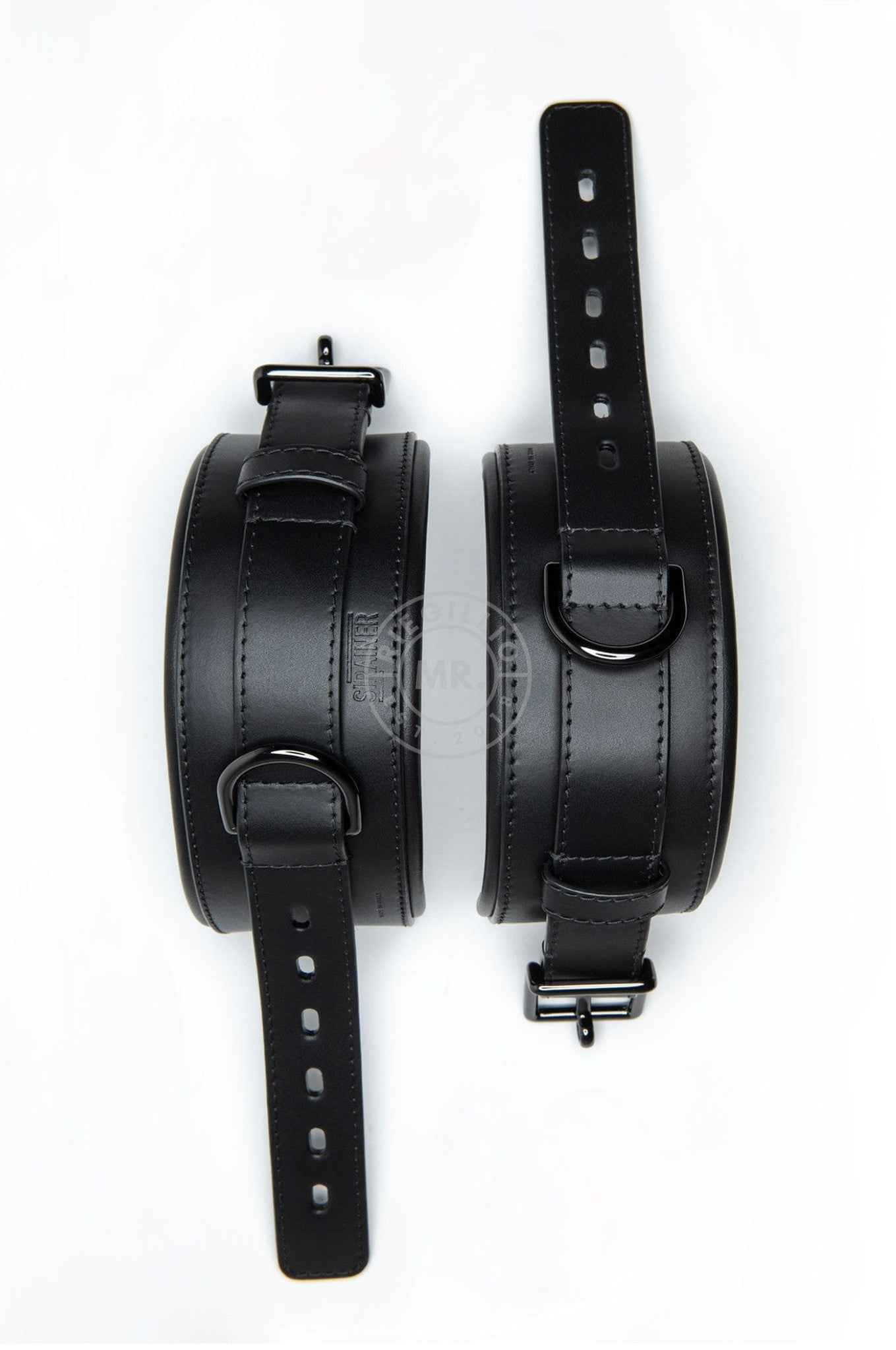 SIRAINER Leather Cuffs - Black at MR. Riegillio