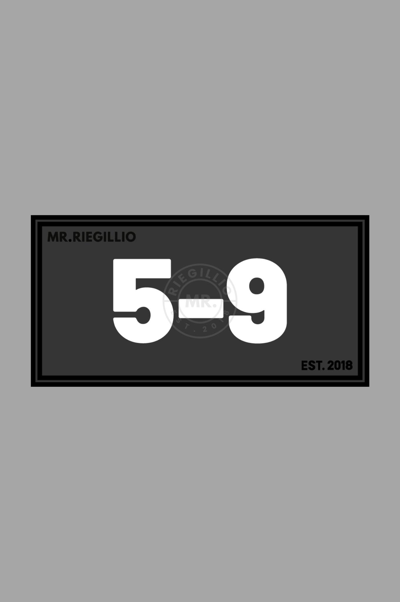 Rubber Velcro Patch - 5-9 - White at MR. Riegillio