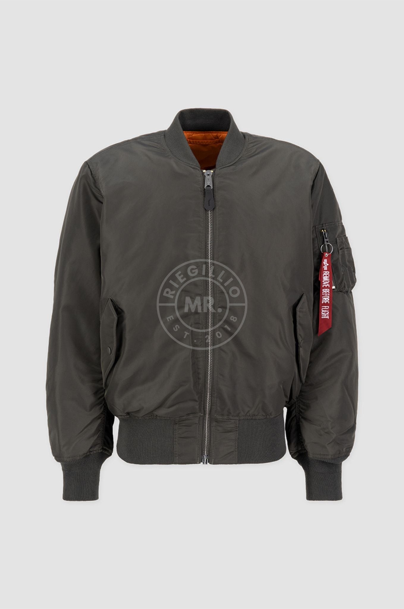 Alpha Industries MA-1 Bomber Jacket - Rep. Grey at MR. Riegillio