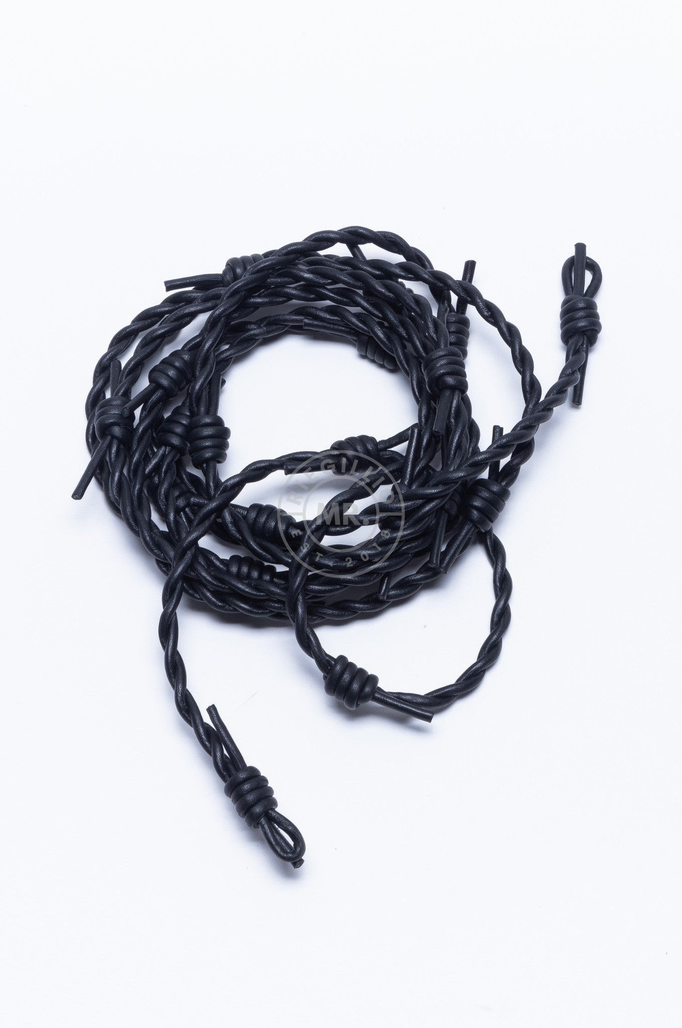 SIRAINER Black Leather Shibari Rope - Wire at MR. Riegillio