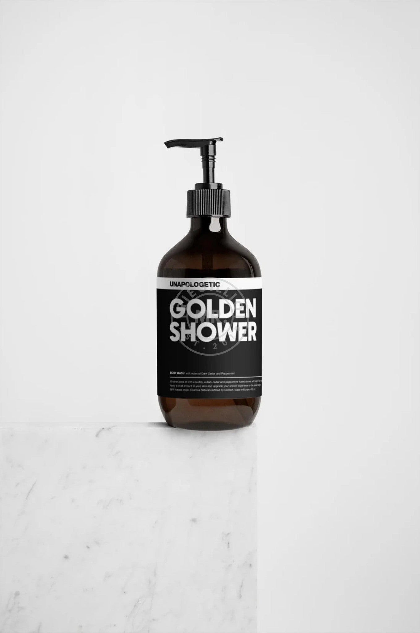 GOLDEN SHOWER - Dark Cedar & Peppermint Body Wash at MR. Riegillio