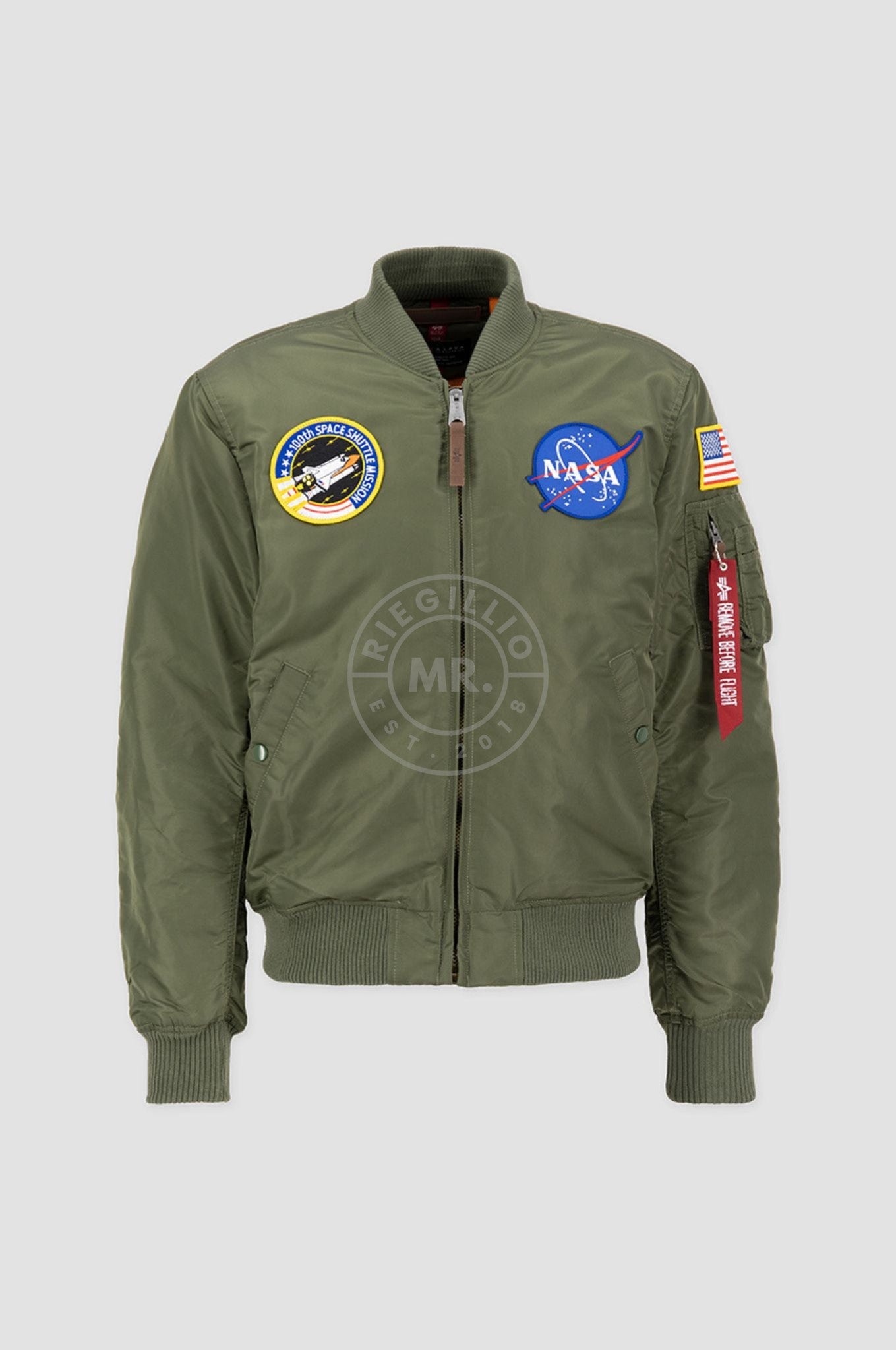 Nasa bomber hotsell jacket green