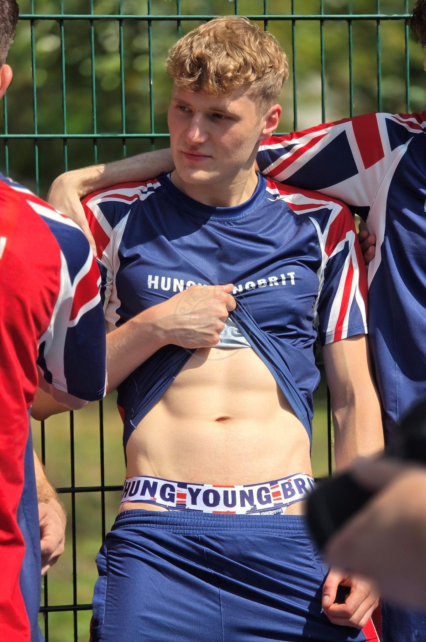 SNKRFTSH X Hung Young Brit Jock - White at MR. Riegillio