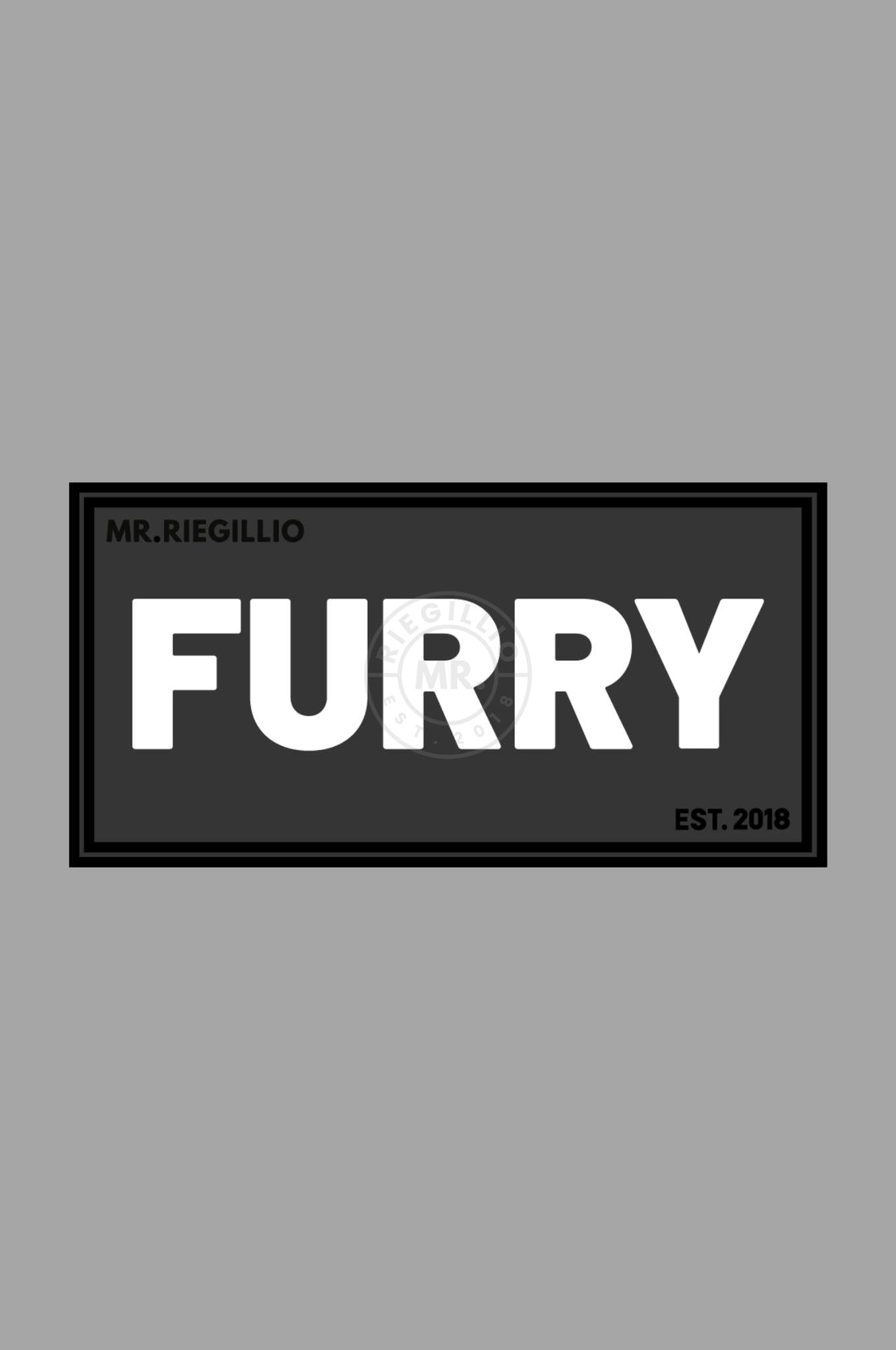 Rubber Velcro Patch - FURRY - White at MR. Riegillio