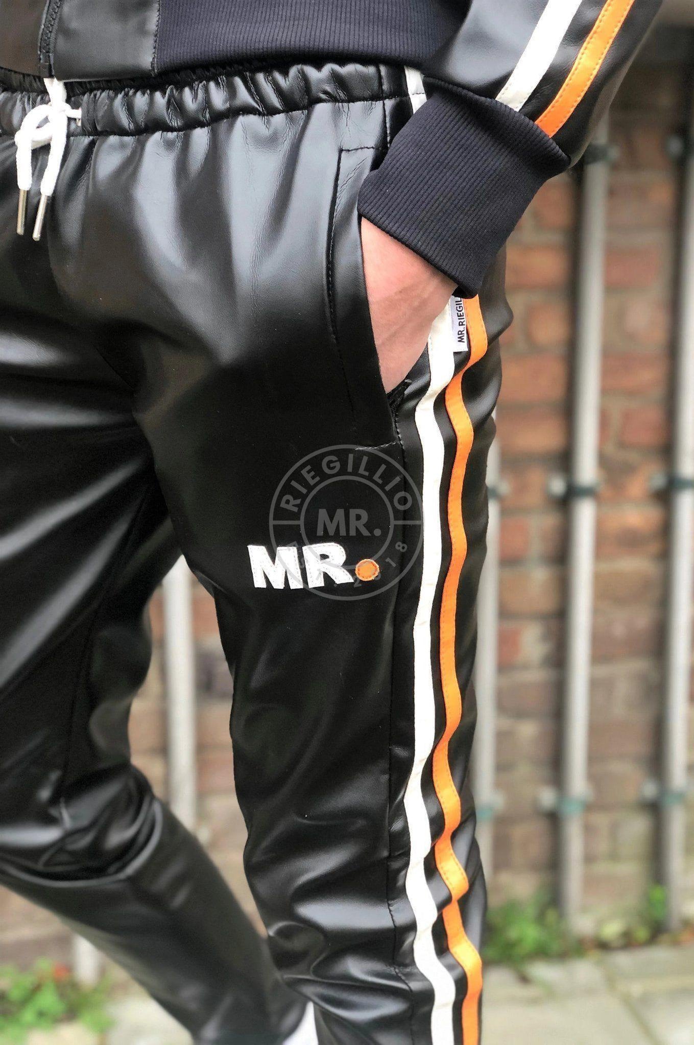 MR. Tracksuit Pants - ORANGE STRIPES at MR. Riegillio