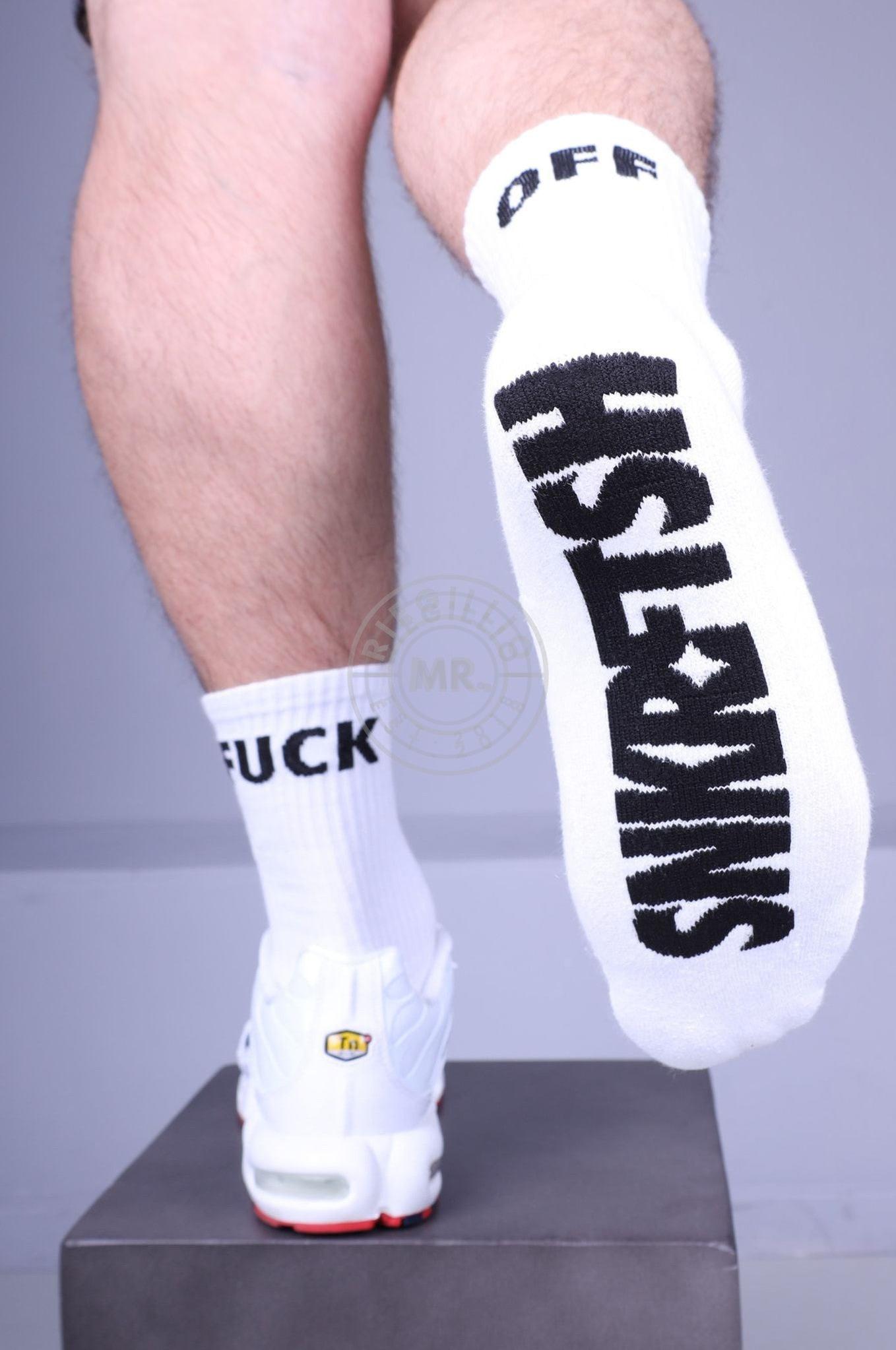 SNKRFTSH Socks - FUCK OFF at MR. Riegillio