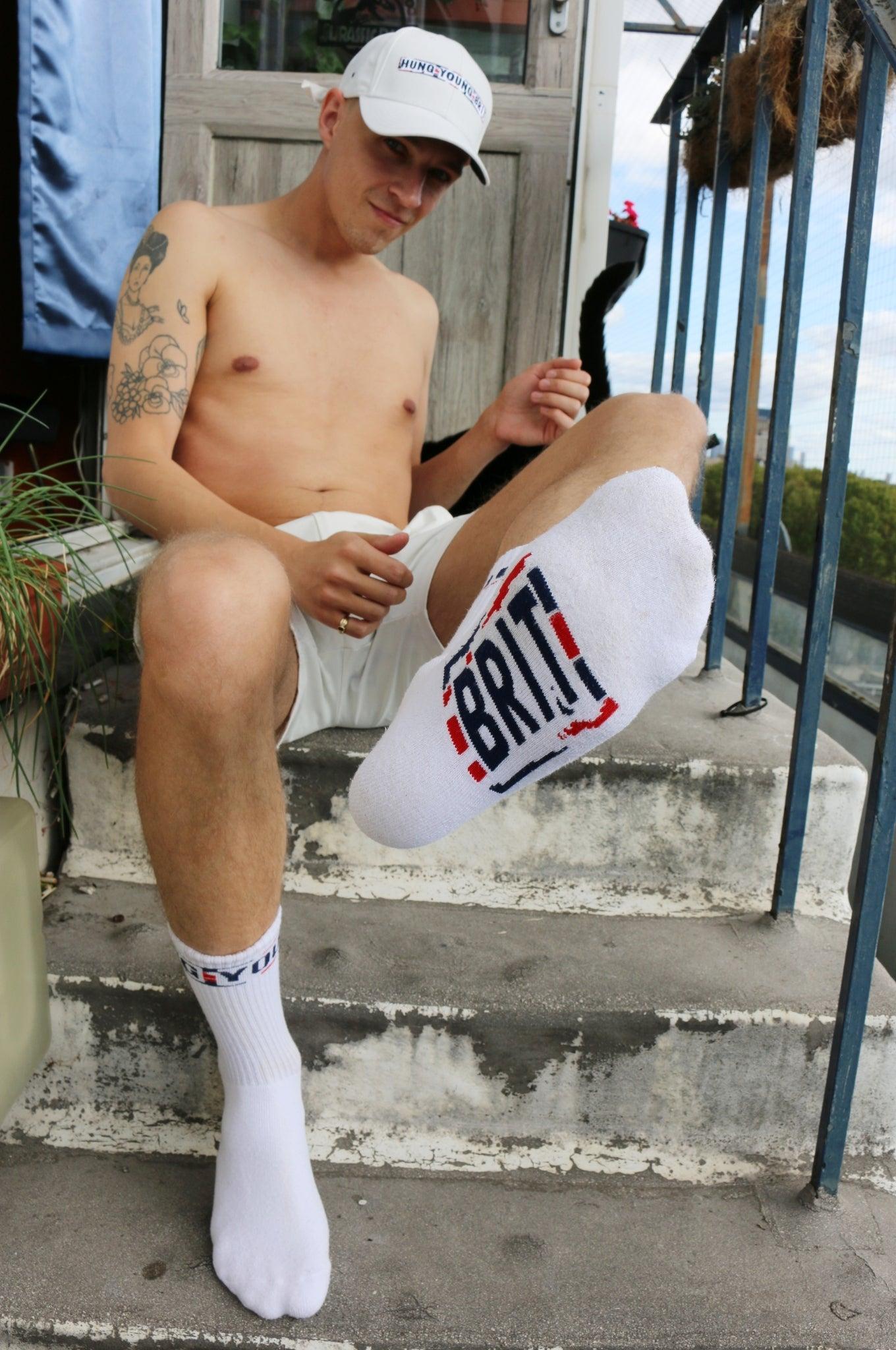 SNKRFTSH X Hung Young Brit Socks at MR. Riegillio