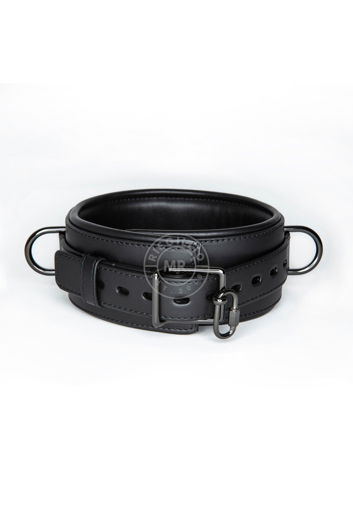 SIRAINER Leather Collar - Black at MR. Riegillio