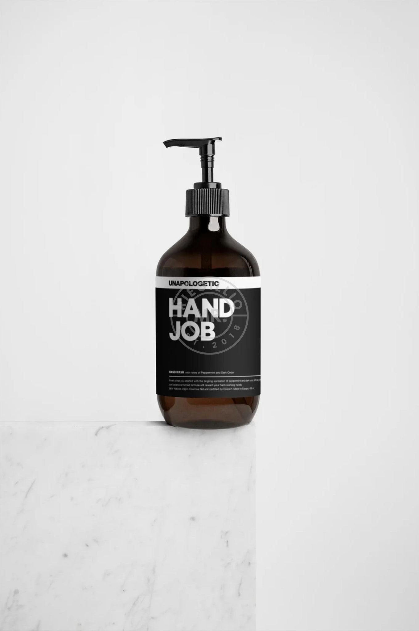 HANDJOB - Peppermint & Dark Cedar Hand Wash at MR. Riegillio