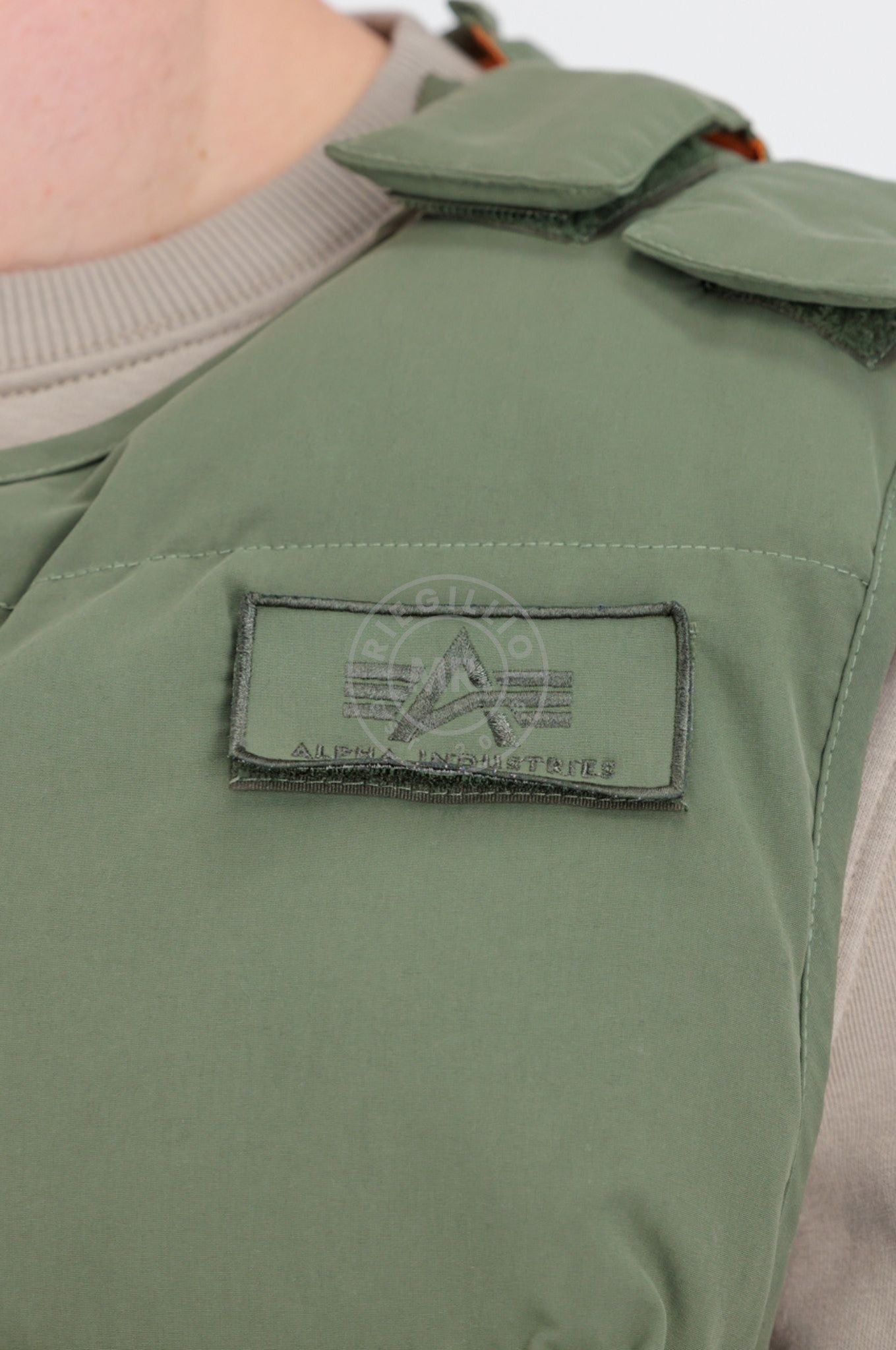 Alpha Industries Protector Puffer Vest - Sage Green