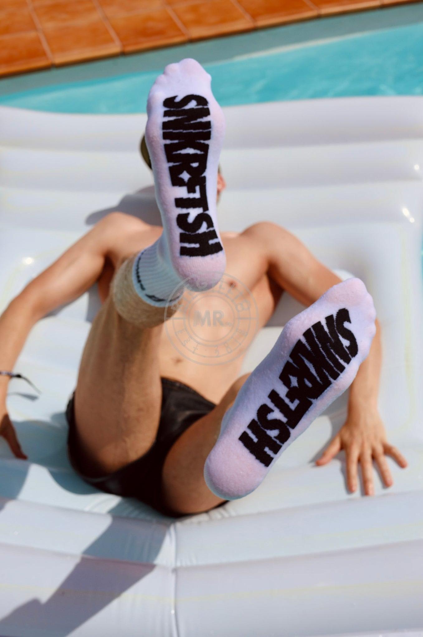 SNKRFTSH Crew Socks White at MR. Riegillio