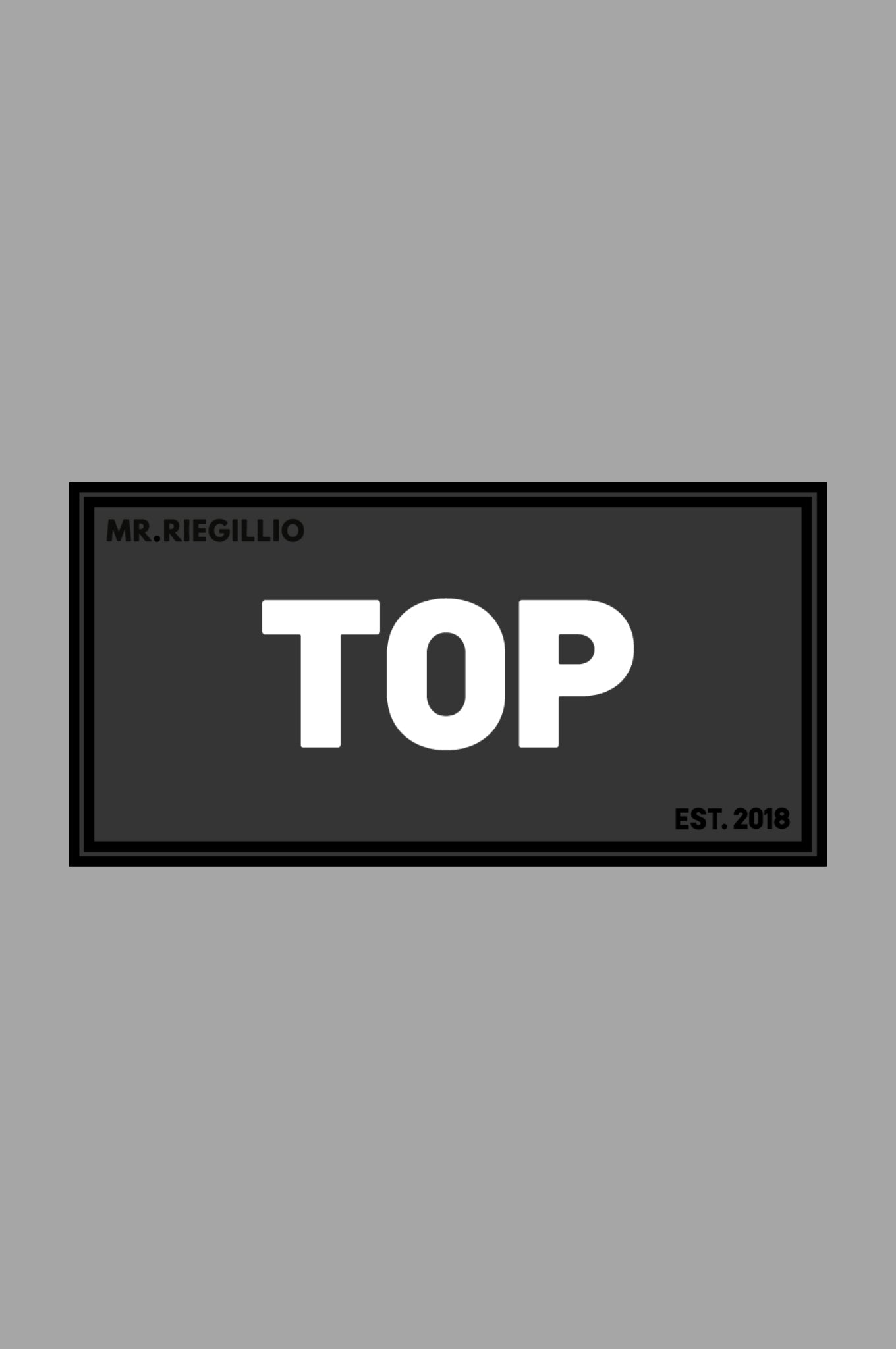 Rubber Velcro Patch - TOP - White at MR. Riegillio